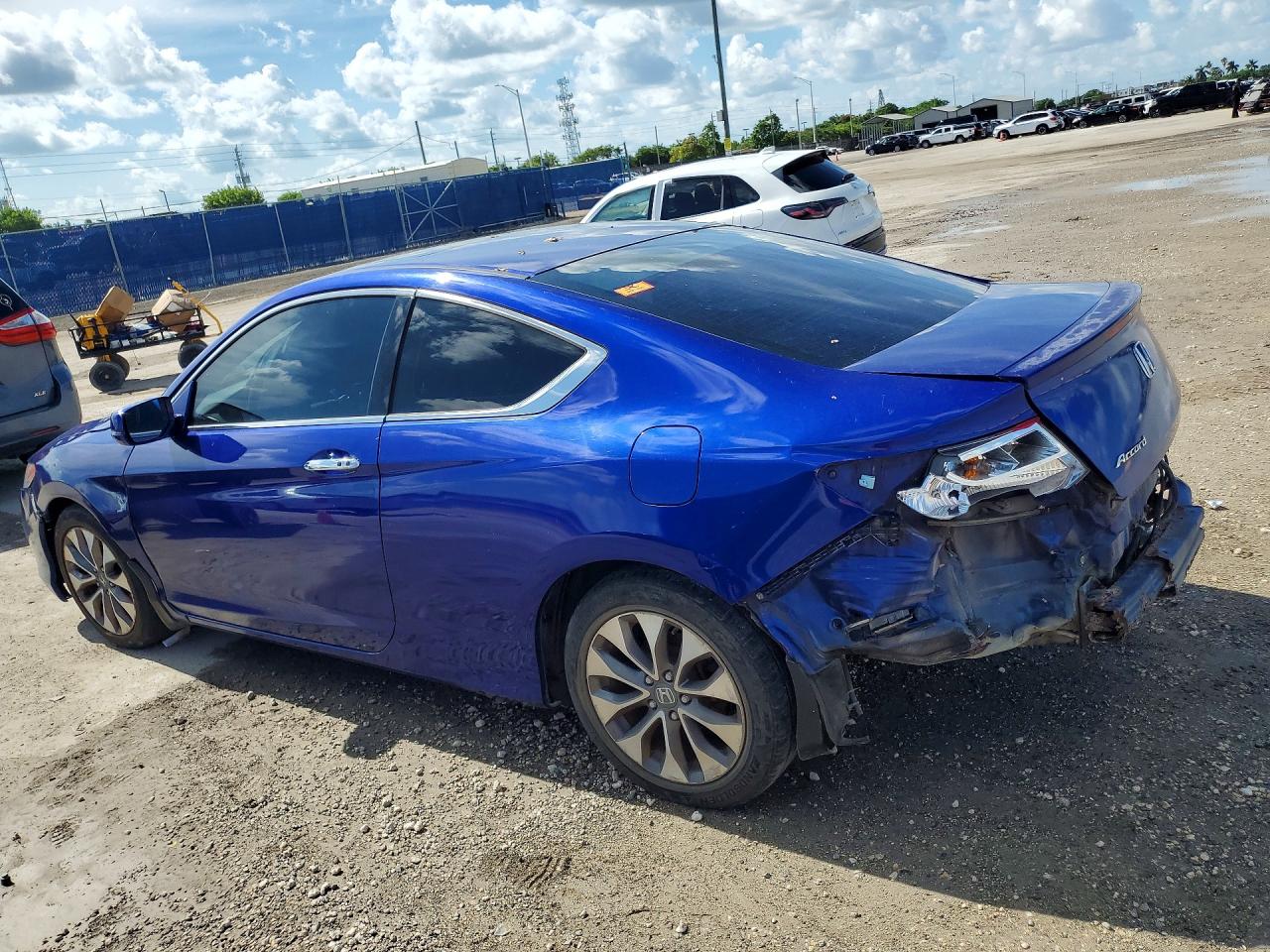 2013 Honda Accord Ex Blue vin: 1HGCT1B74DA019933