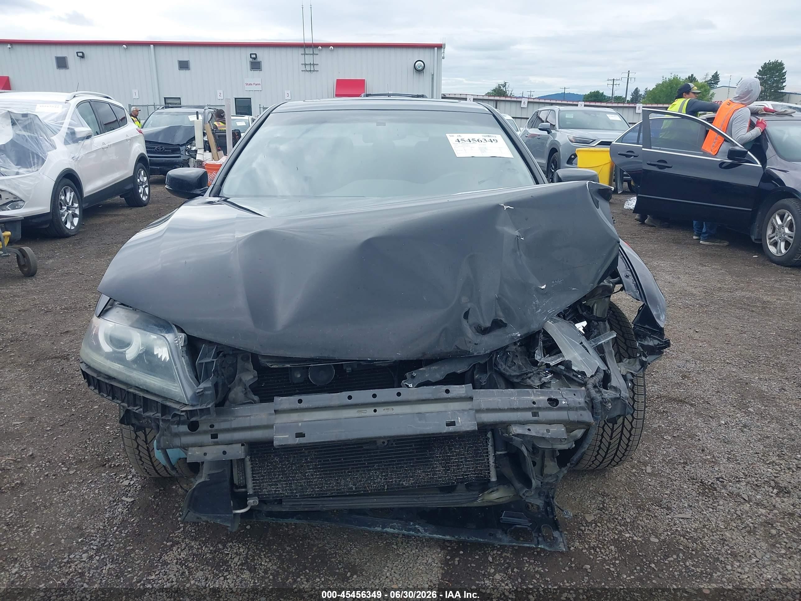 2014 Honda Accord Ex Черный vin: 1HGCT1B74EA008156