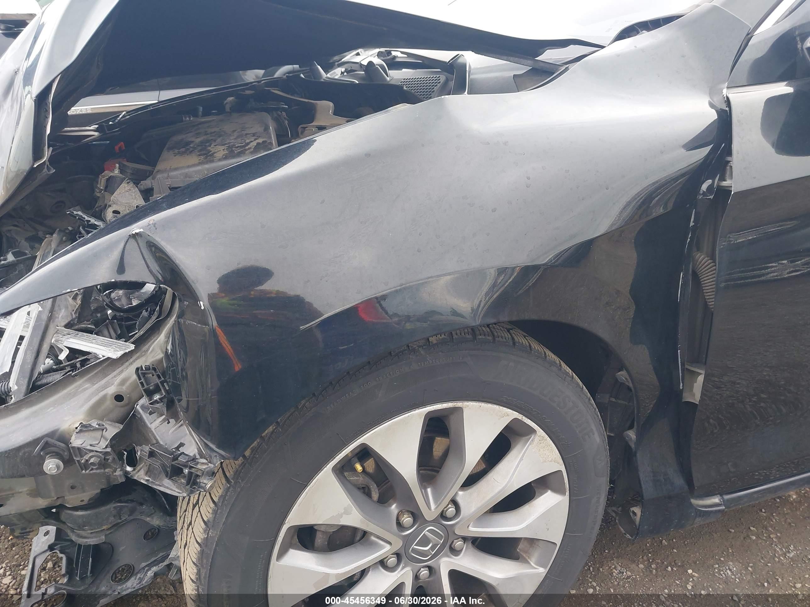 2014 Honda Accord Ex Черный vin: 1HGCT1B74EA008156