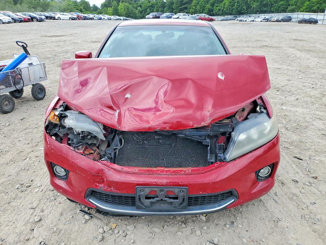 2015 Honda Accord Ex Красный vin: 1HGCT1B74FA004450