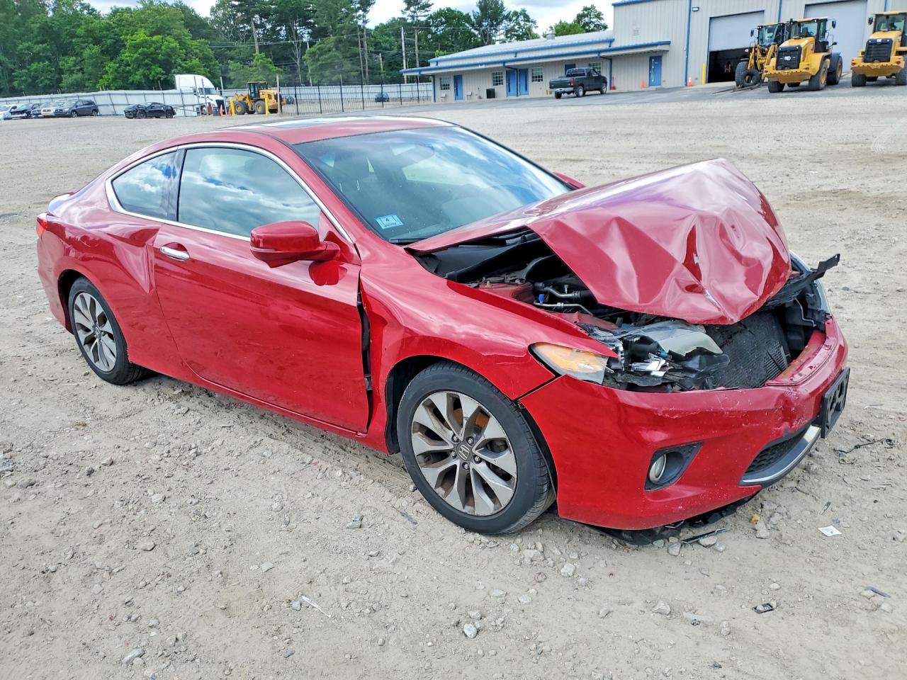 2015 Honda Accord Ex Красный vin: 1HGCT1B74FA004450