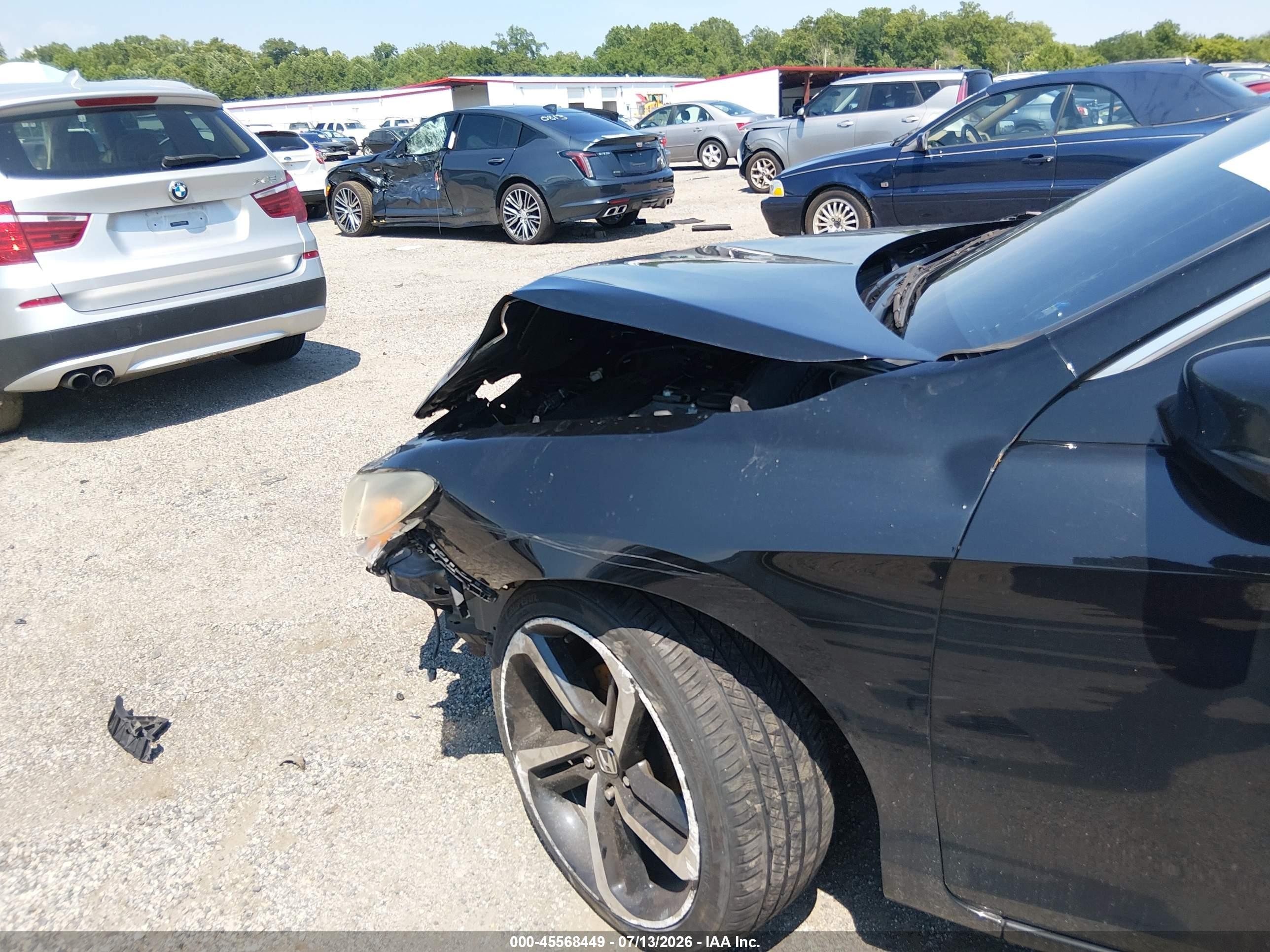2015 Honda Accord Ex Black vin: 1HGCT1B74FA009776