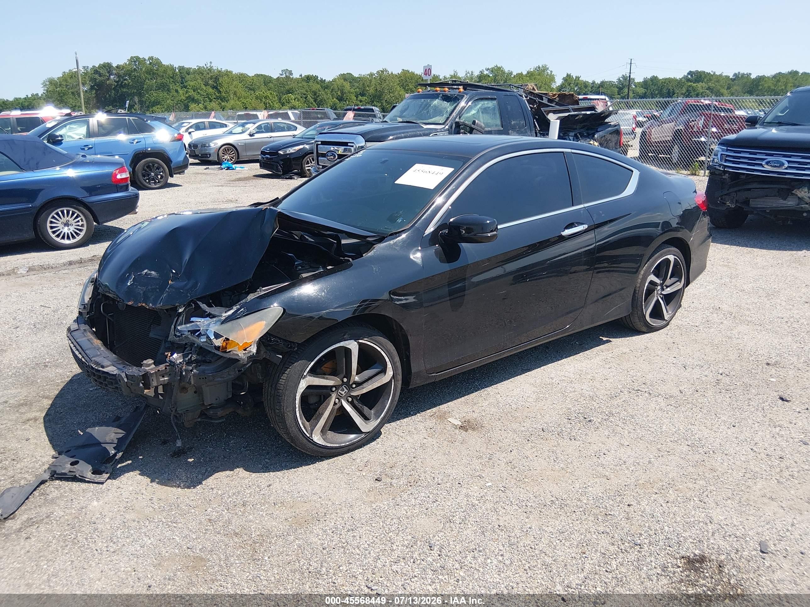 2015 Honda Accord Ex Black vin: 1HGCT1B74FA009776