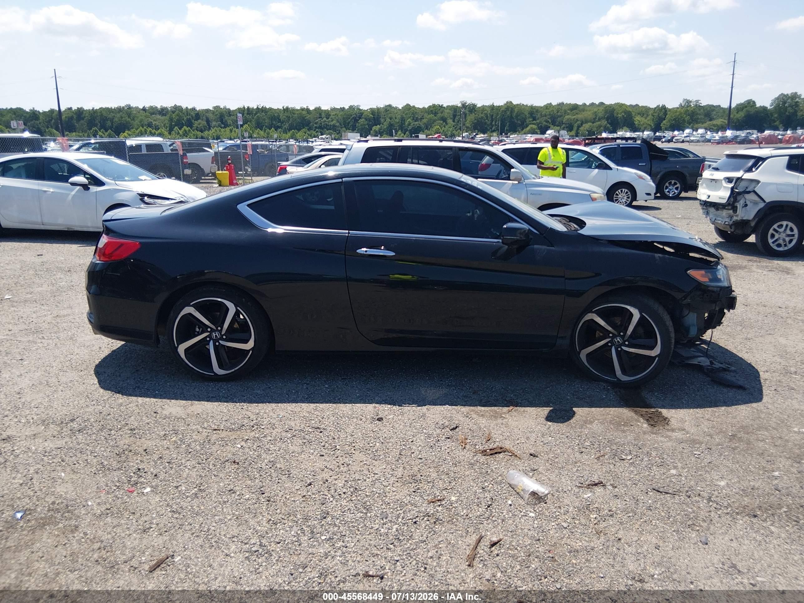 2015 Honda Accord Ex Black vin: 1HGCT1B74FA009776