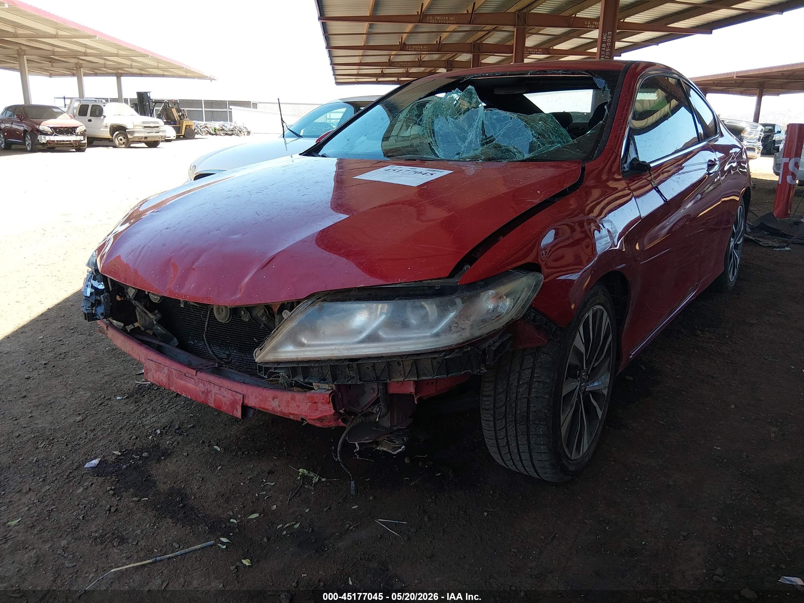 2016 Honda Accord Ex Red vin: 1HGCT1B75GA005429