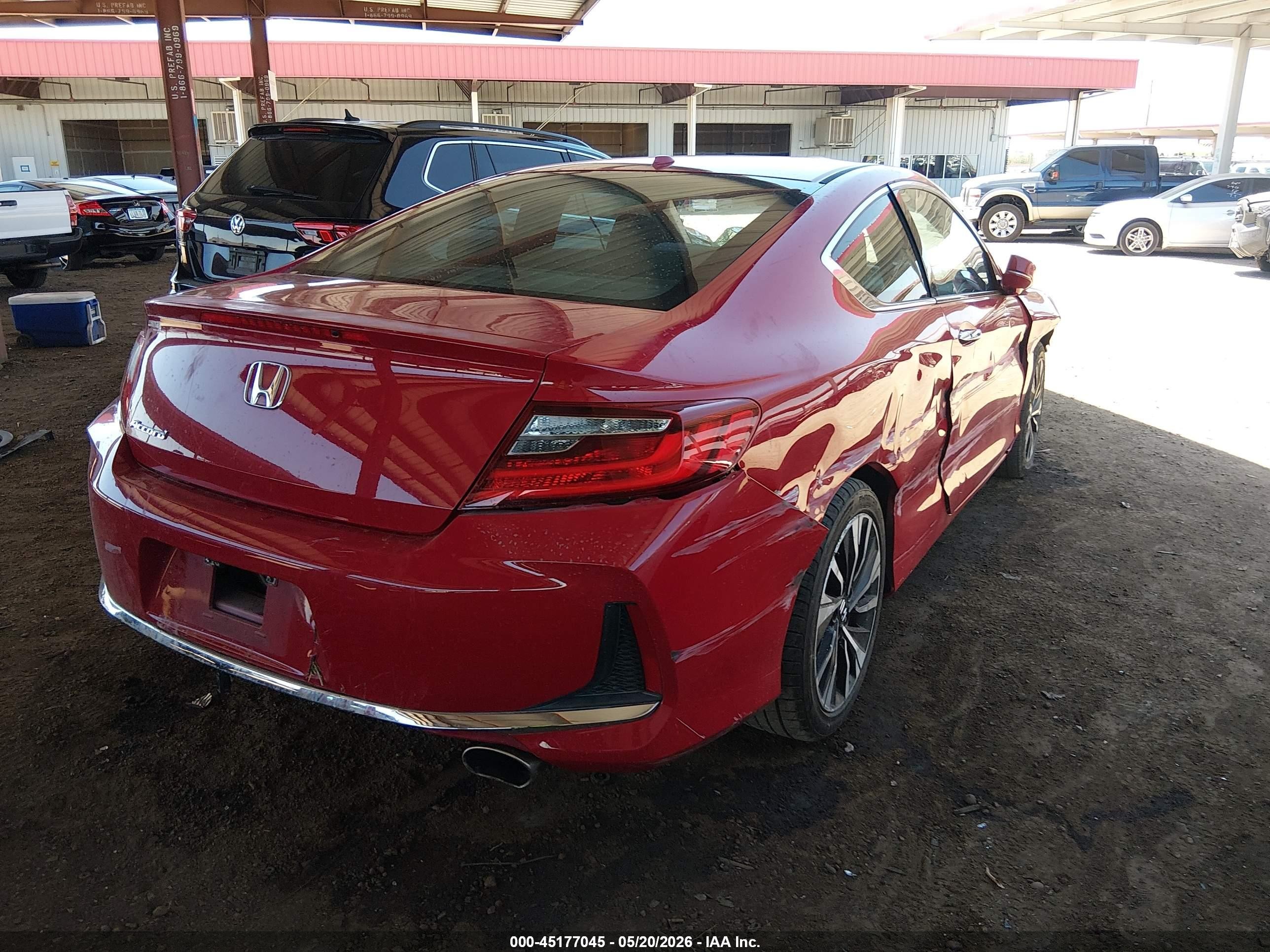 2016 Honda Accord Ex Red vin: 1HGCT1B75GA005429
