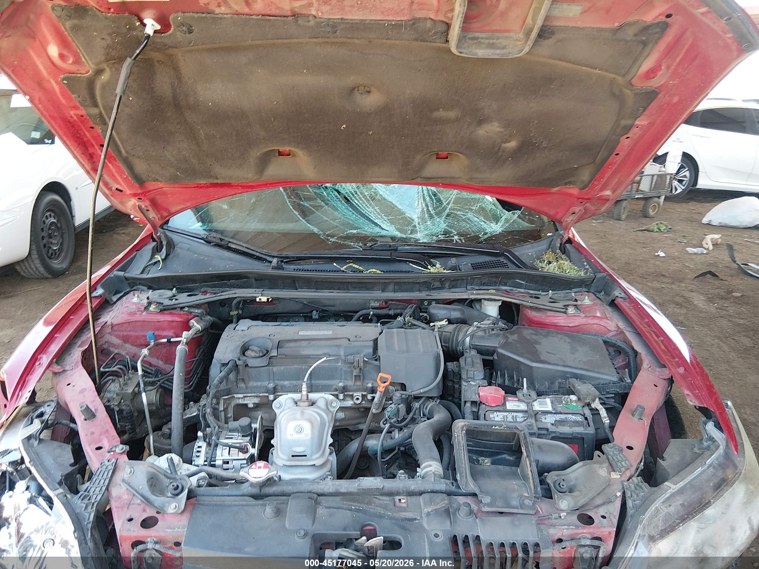2016 Honda Accord Ex Red vin: 1HGCT1B75GA005429