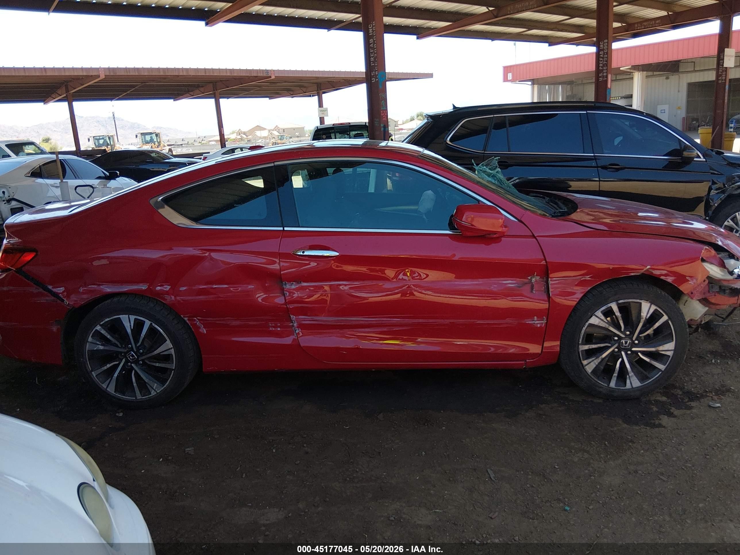 2016 Honda Accord Ex Red vin: 1HGCT1B75GA005429