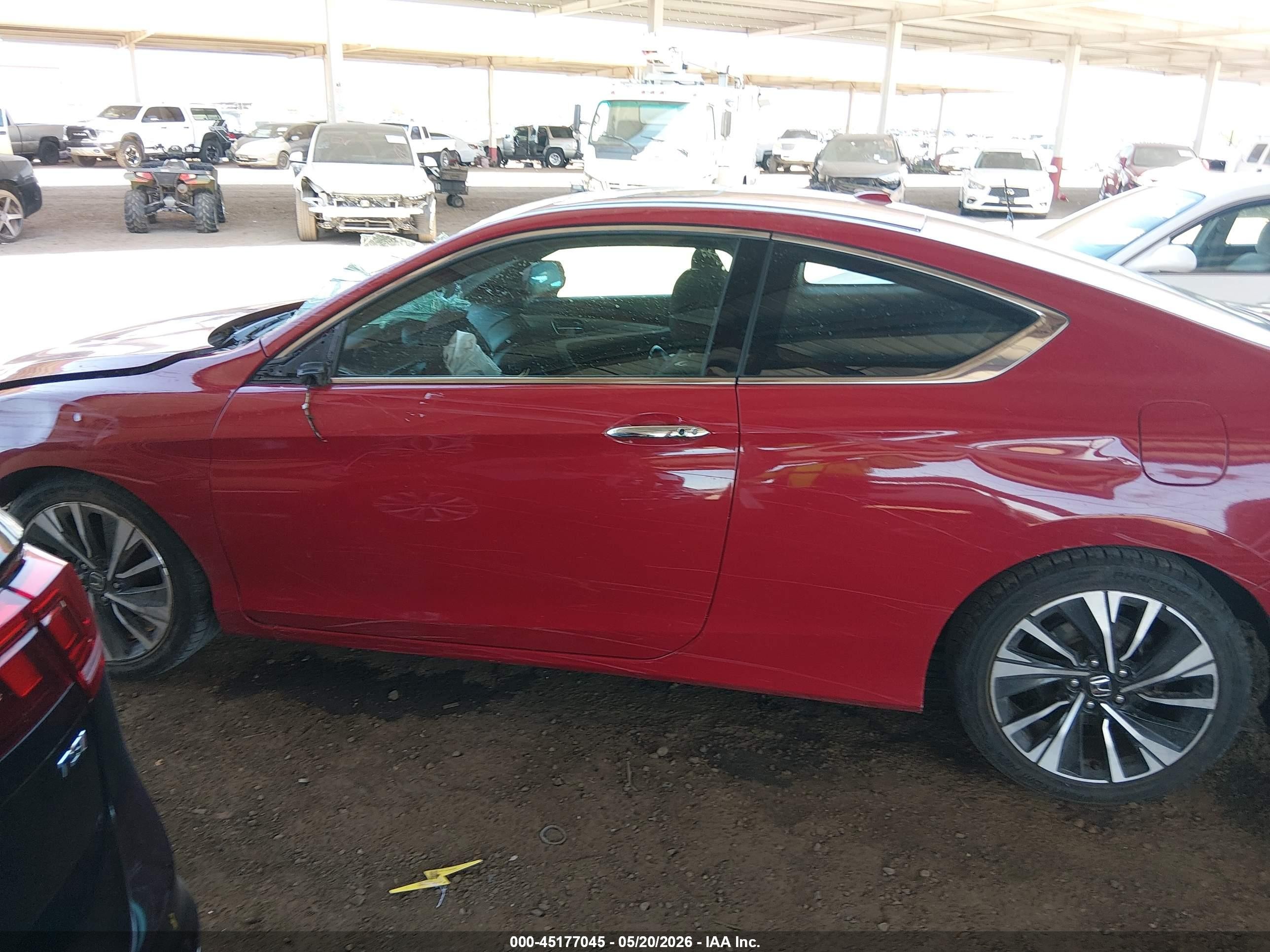 2016 Honda Accord Ex Red vin: 1HGCT1B75GA005429