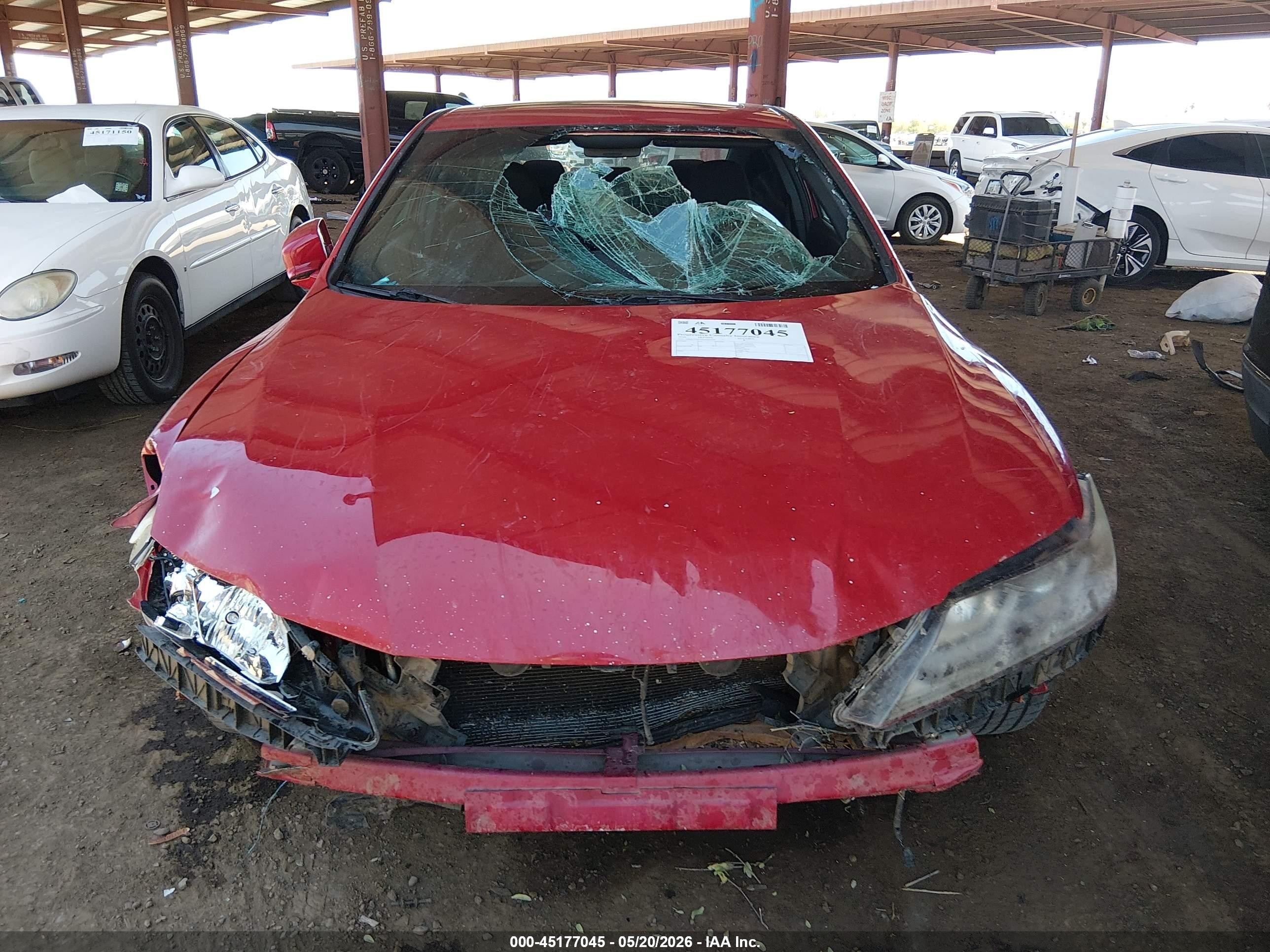 2016 Honda Accord Ex Red vin: 1HGCT1B75GA005429
