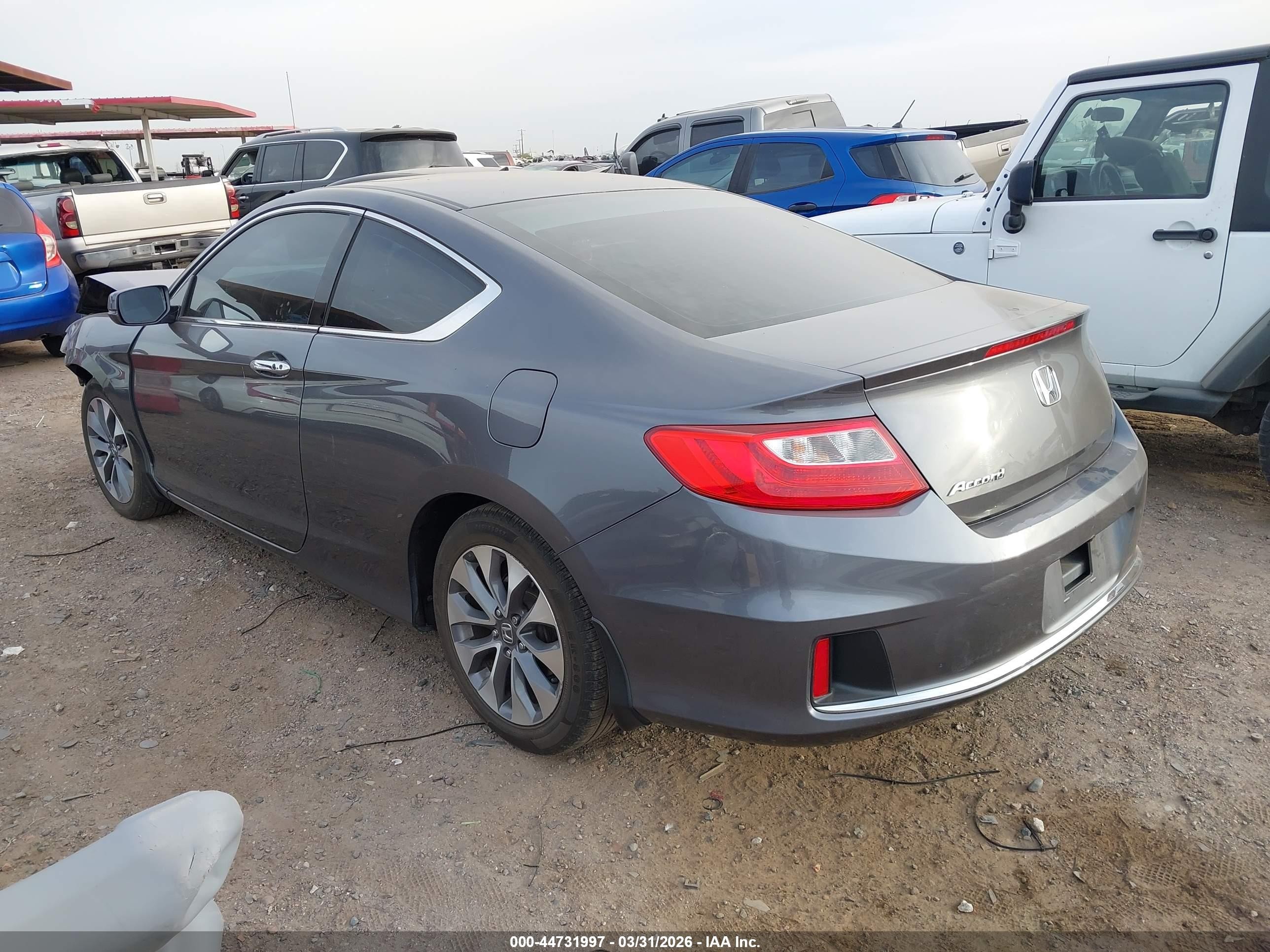 2013 Honda Accord Ex Gray vin: 1HGCT1B76DA015155