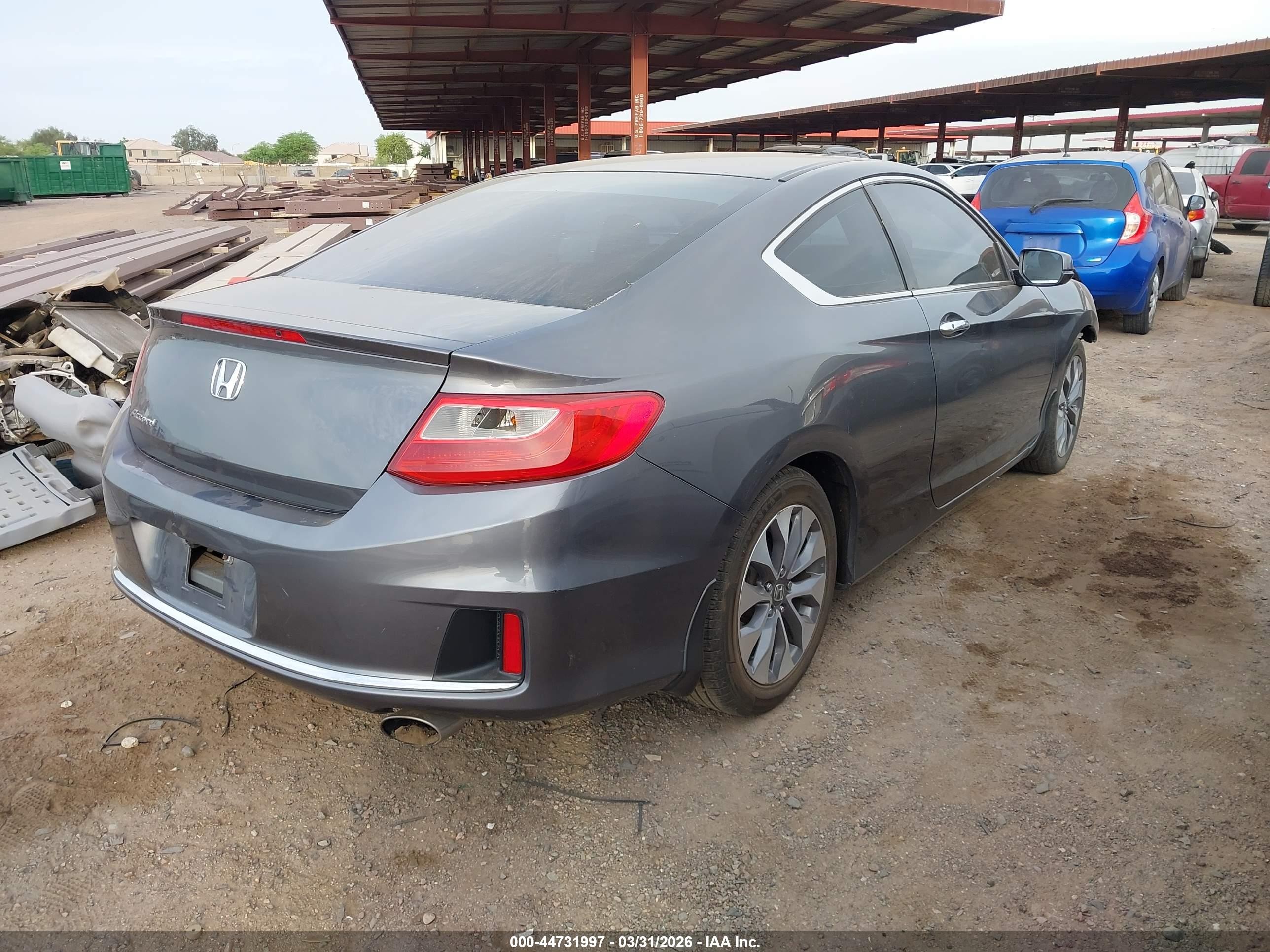 2013 Honda Accord Ex Gray vin: 1HGCT1B76DA015155