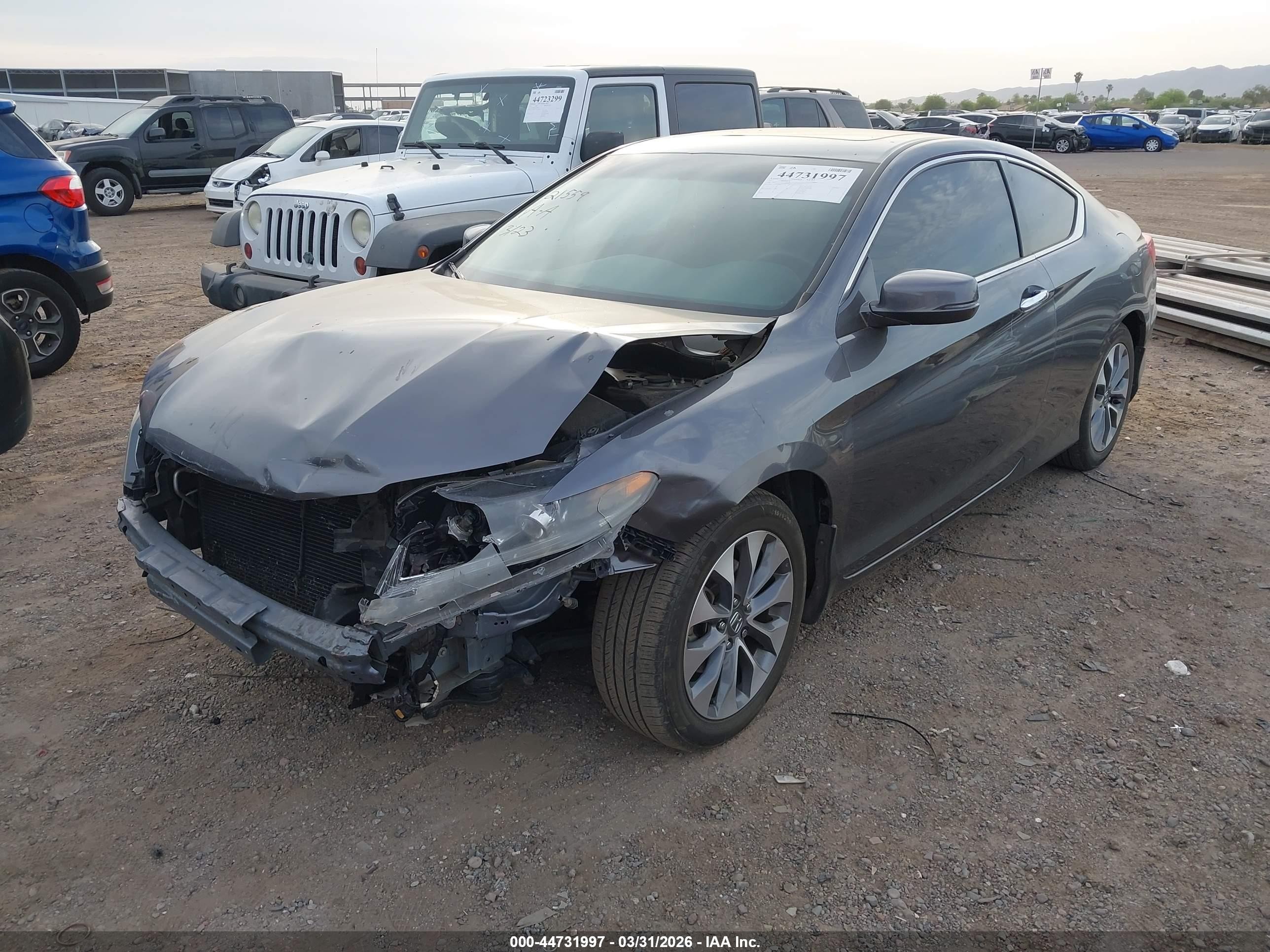 2013 Honda Accord Ex Gray vin: 1HGCT1B76DA015155