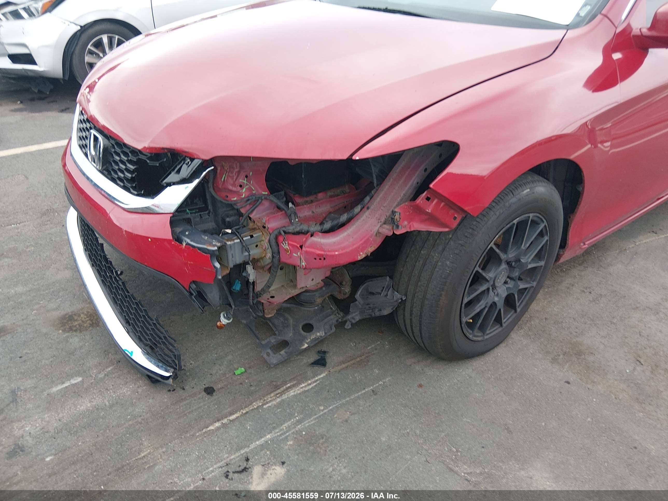 2013 Honda Accord Ex Red vin: 1HGCT1B76DA022106
