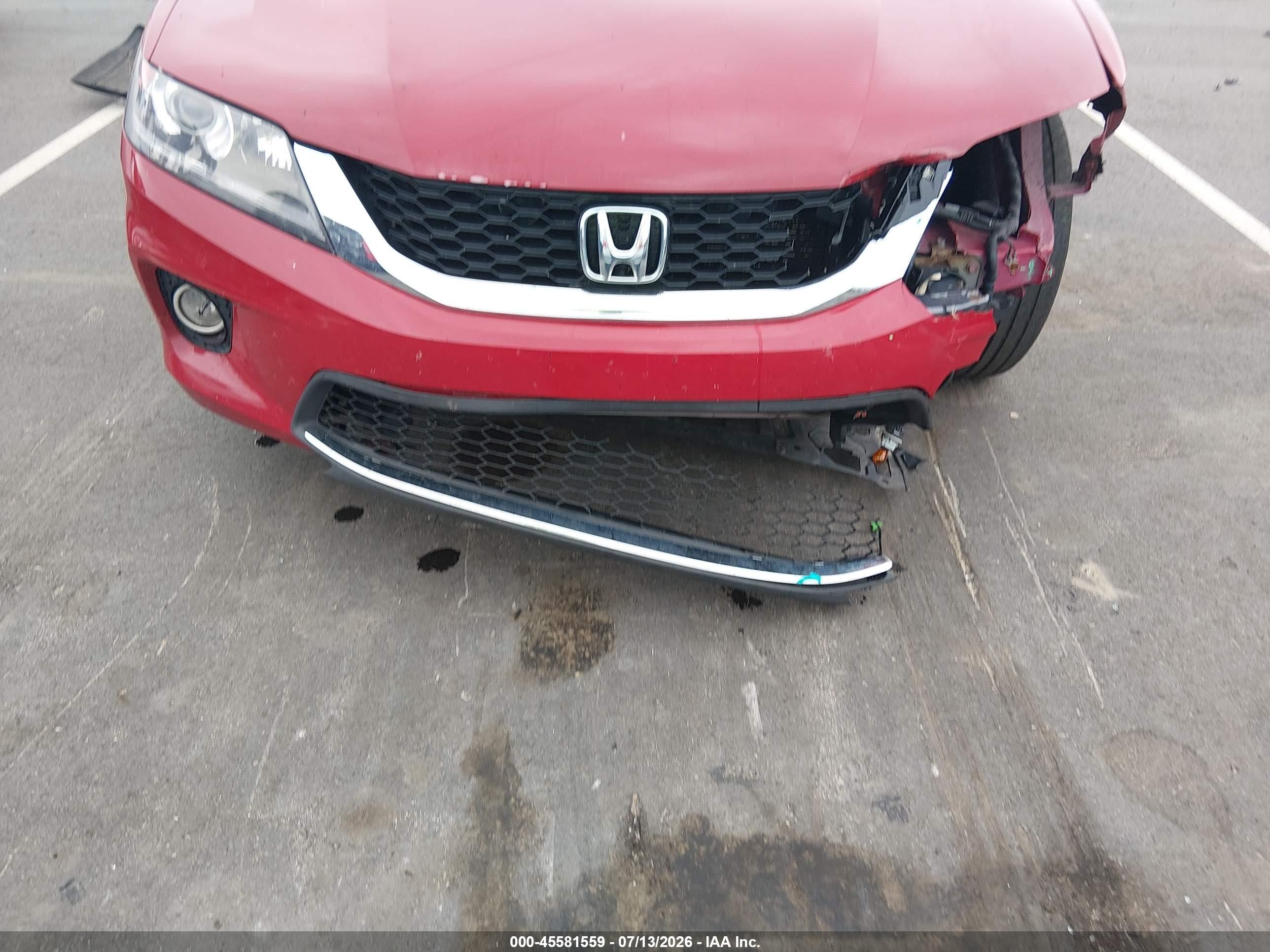 2013 Honda Accord Ex Red vin: 1HGCT1B76DA022106