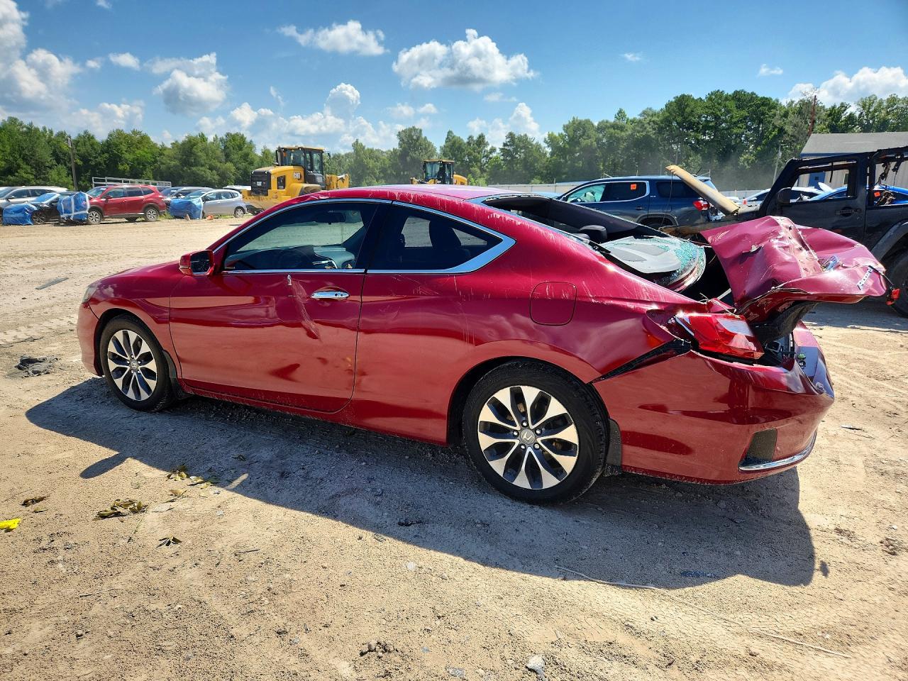 2013 Honda Accord Ex Red vin: 1HGCT1B76DA023109