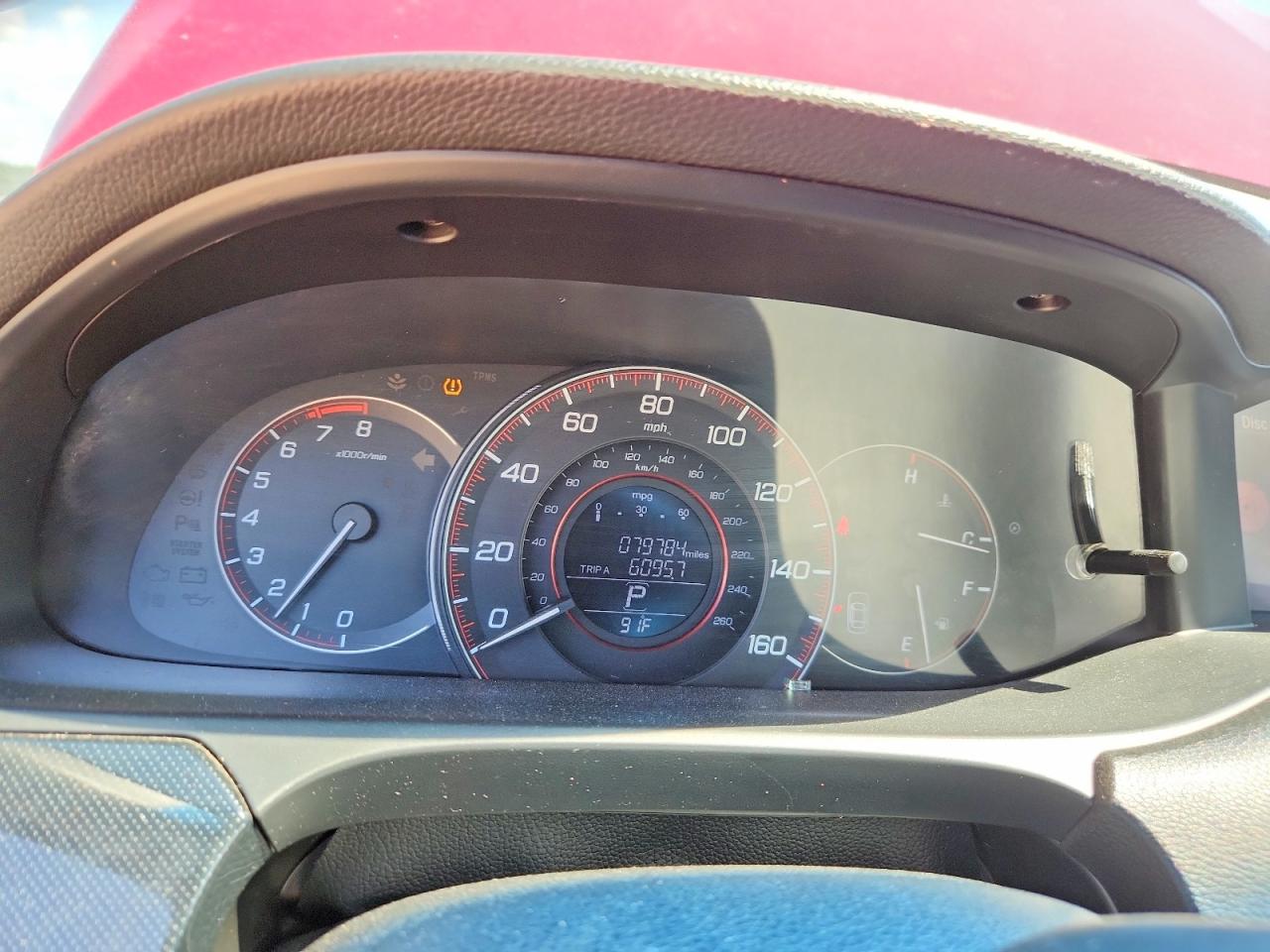 2013 Honda Accord Ex Red vin: 1HGCT1B76DA023109