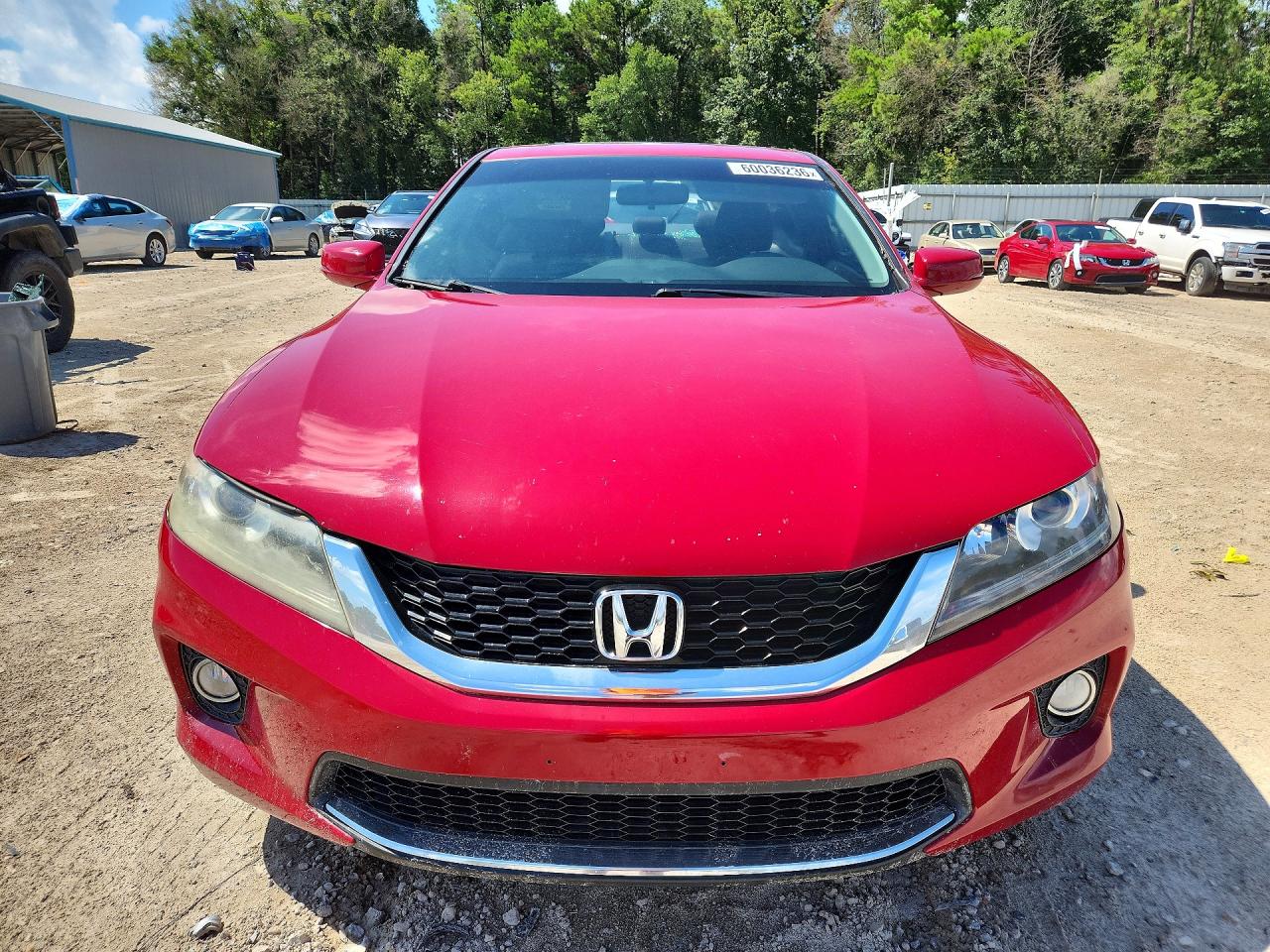 2013 Honda Accord Ex Red vin: 1HGCT1B76DA023109