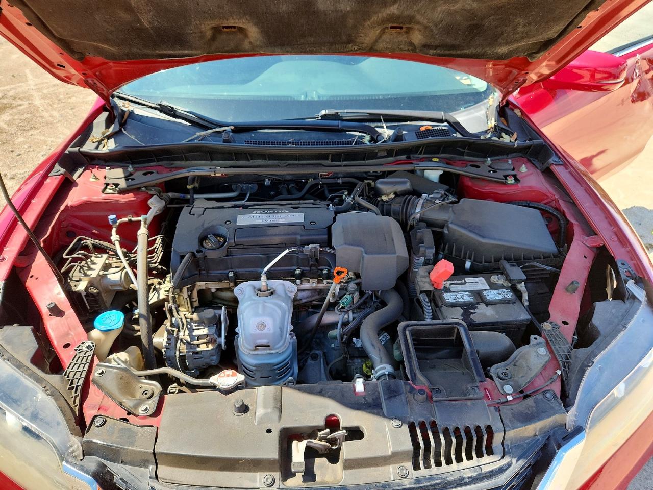 2013 Honda Accord Ex Red vin: 1HGCT1B76DA023109