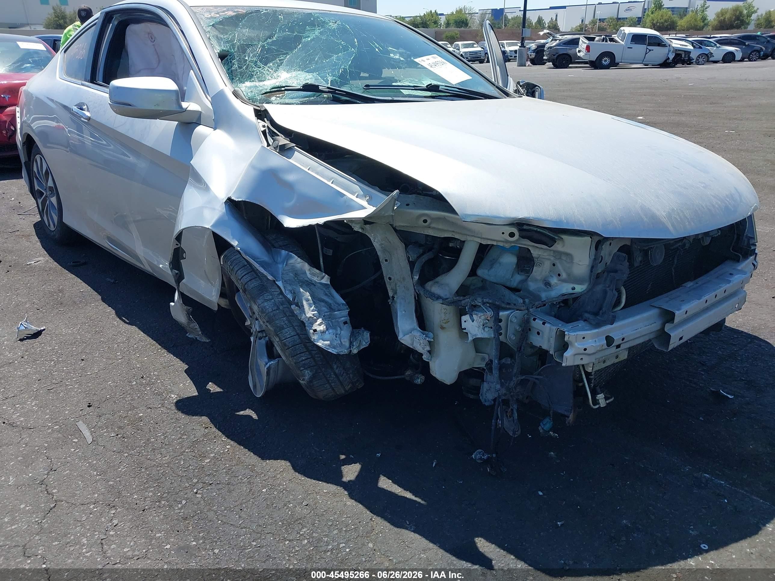 2014 Honda Accord Ex Silver vin: 1HGCT1B76EA007042