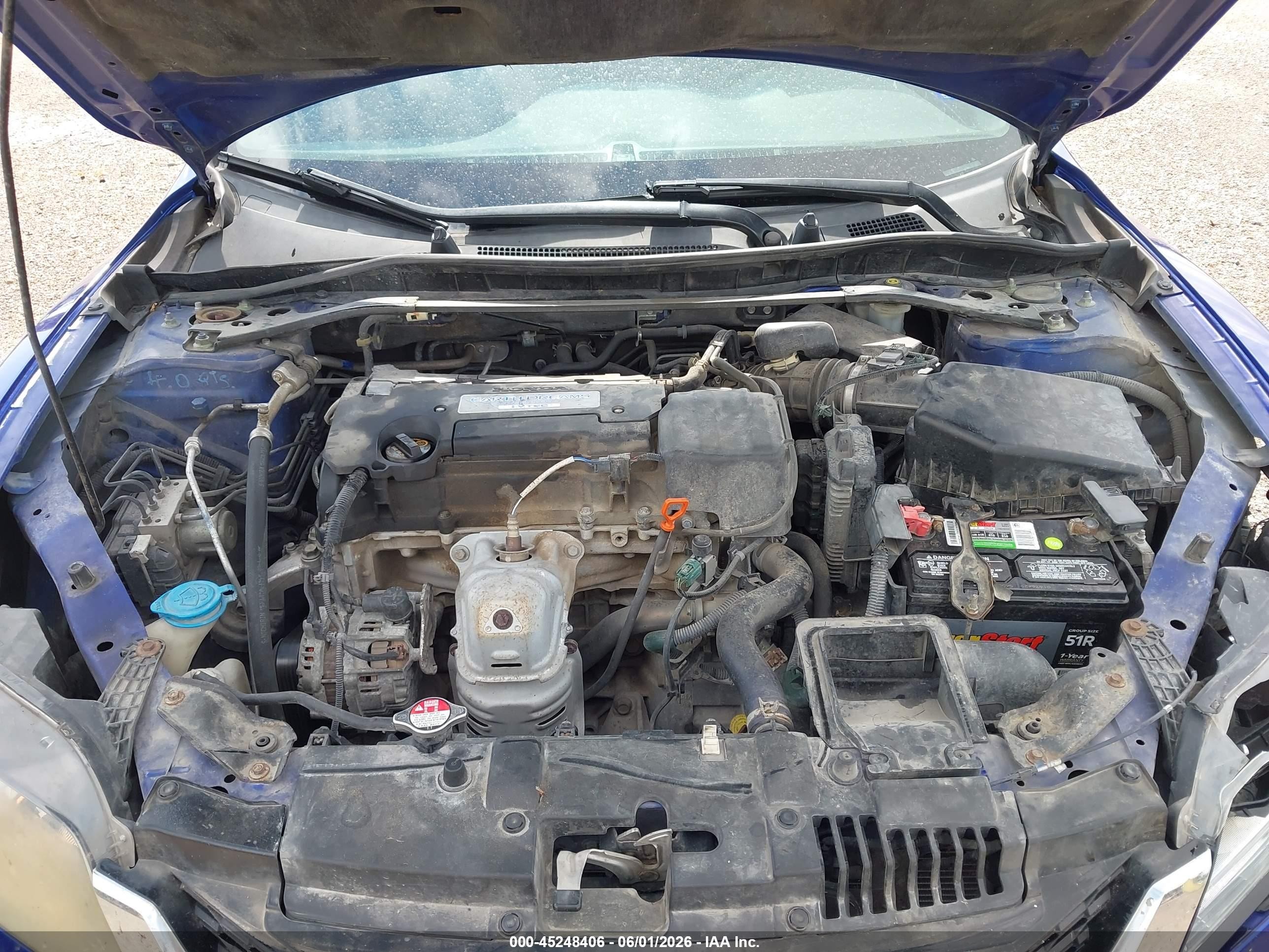 2014 Honda Accord Ex Blue vin: 1HGCT1B76EA011690