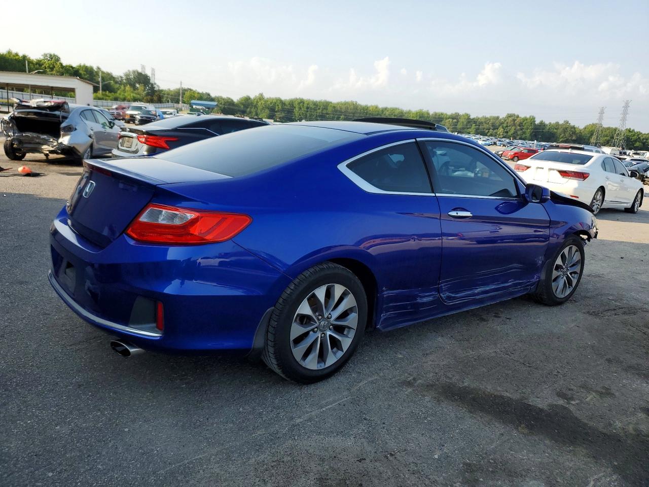 2014 Honda Accord Ex Blue vin: 1HGCT1B77EA011679