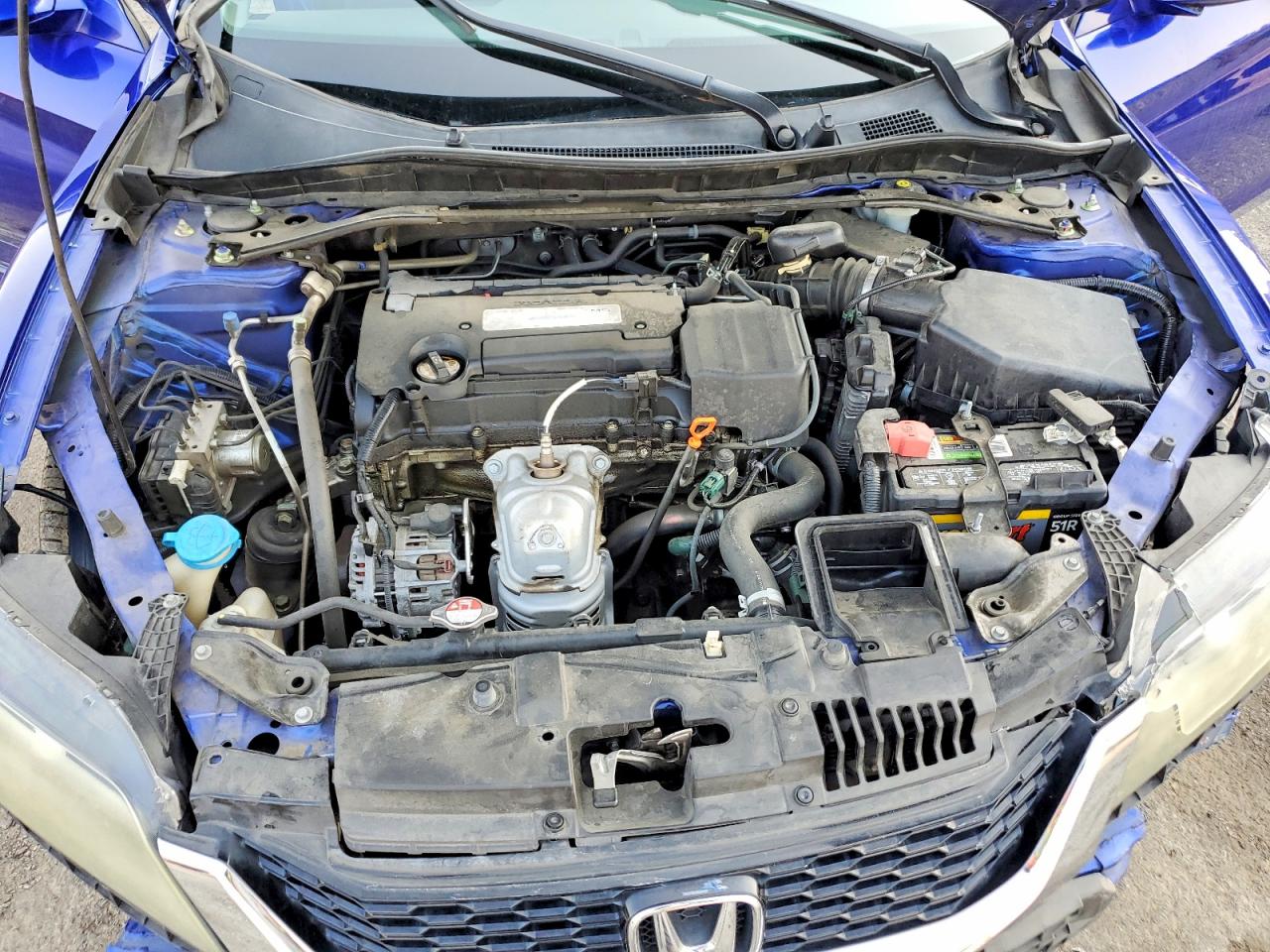 2014 Honda Accord Ex Blue vin: 1HGCT1B77EA011679