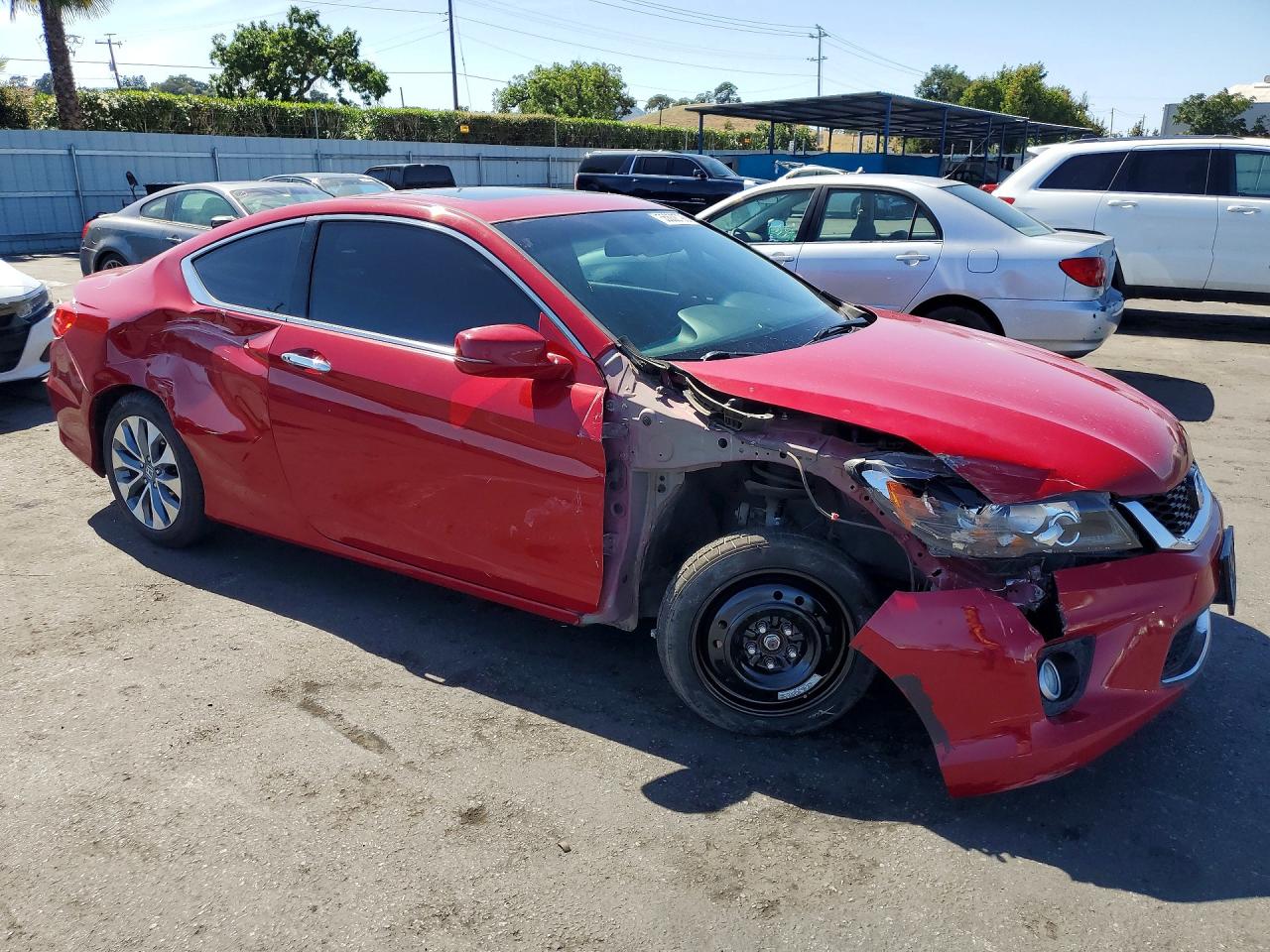 2013 Honda Accord Ex Red vin: 1HGCT1B78DA005761