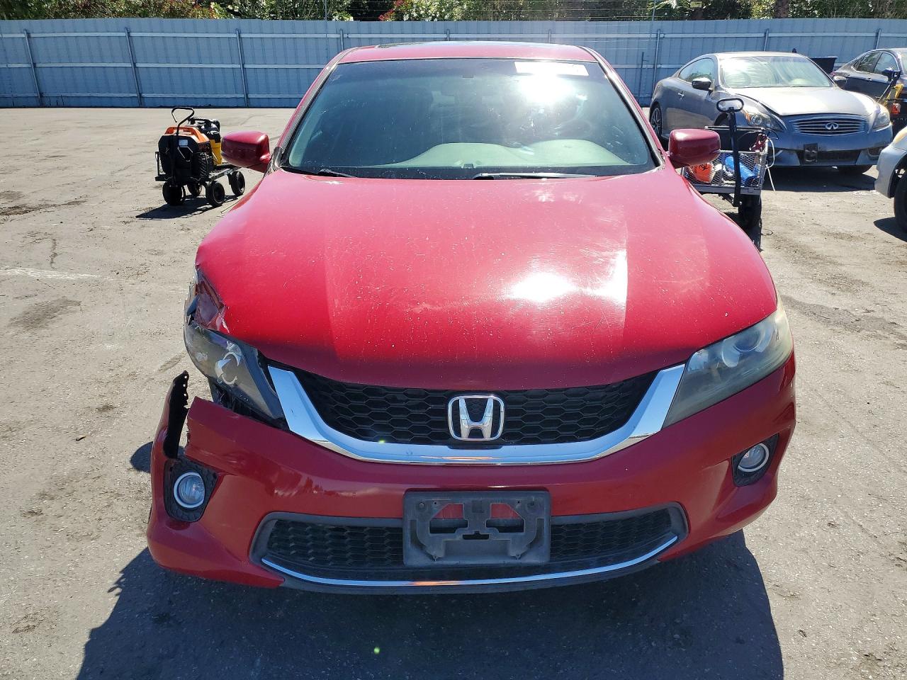 2013 Honda Accord Ex Red vin: 1HGCT1B78DA005761