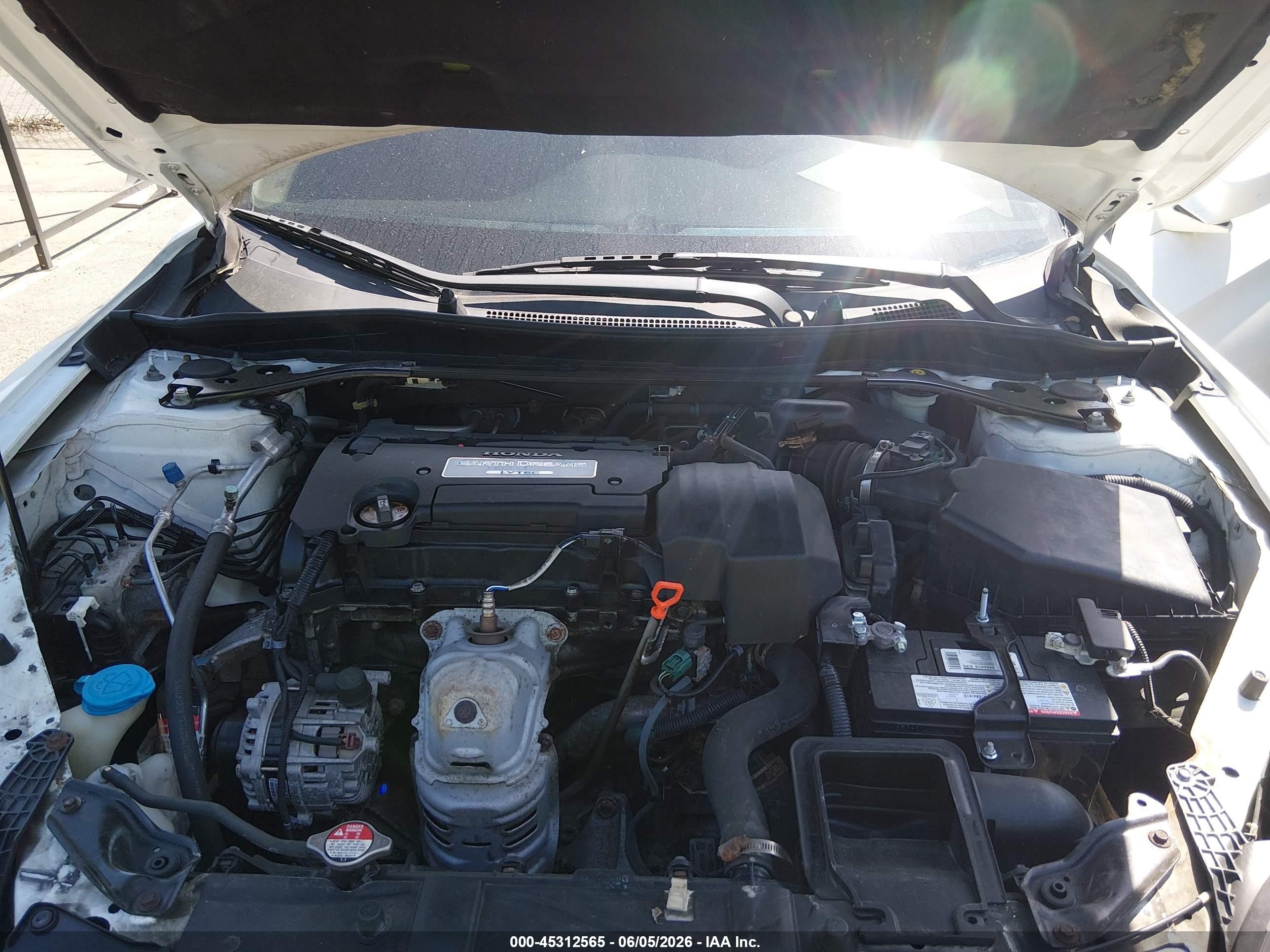 2013 Honda Accord Ex White vin: 1HGCT1B78DA020468