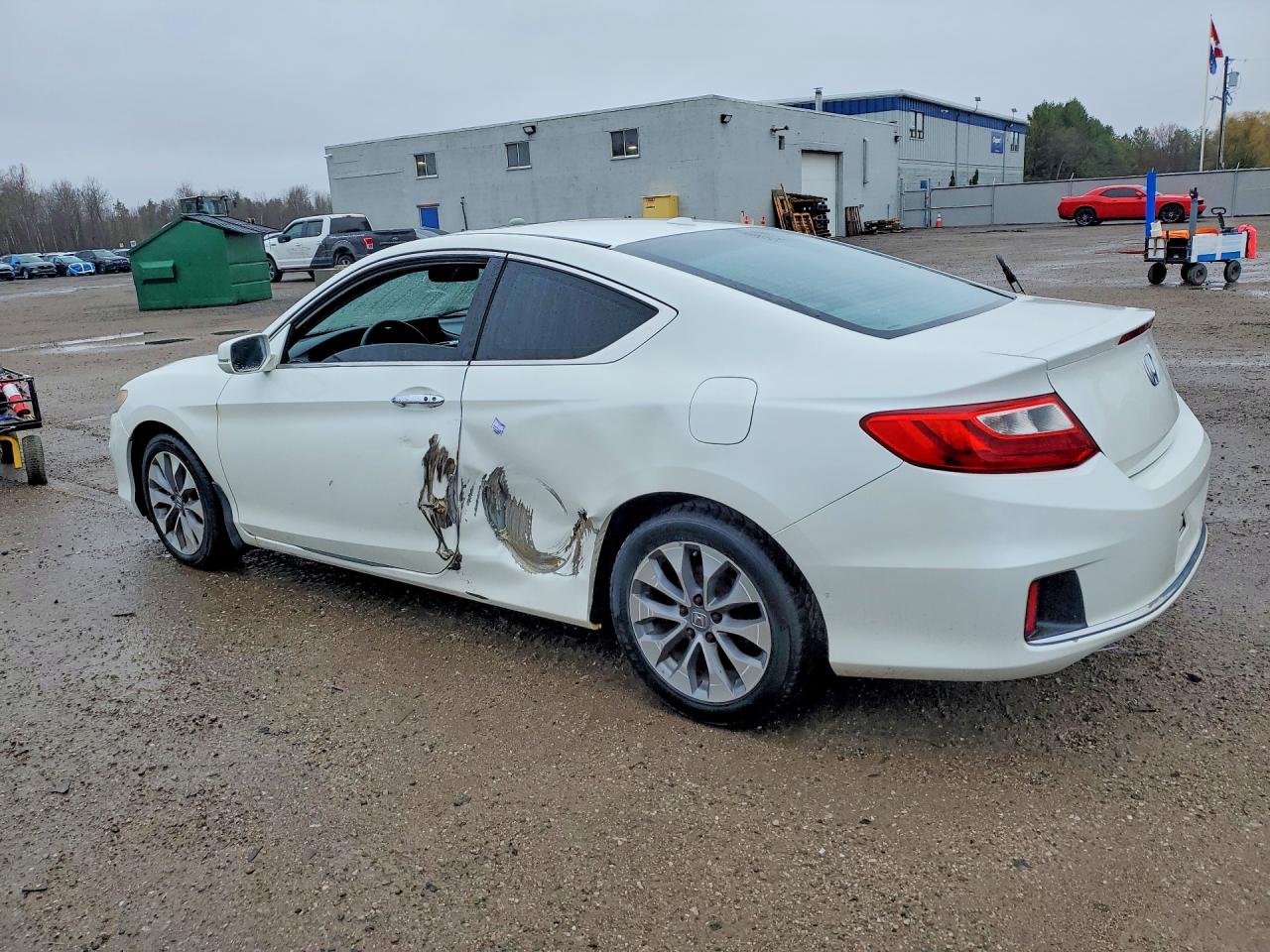 2013 Honda Accord Ex White vin: 1HGCT1B78DA800230