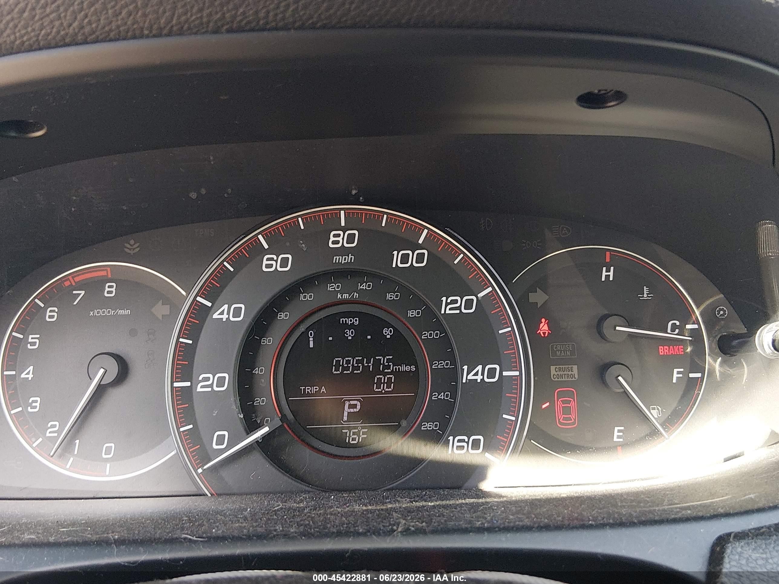 2014 Honda Accord Ex Blue vin: 1HGCT1B78EA007656
