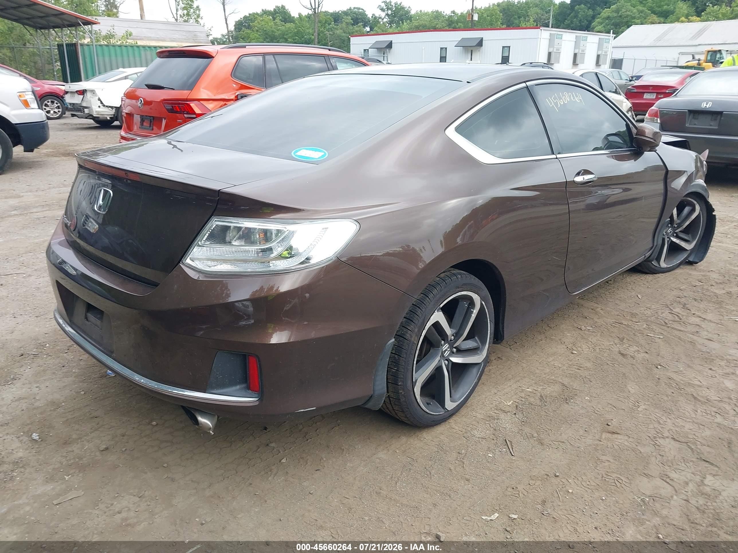 2015 Honda Accord Ex Brown vin: 1HGCT1B78FA002605