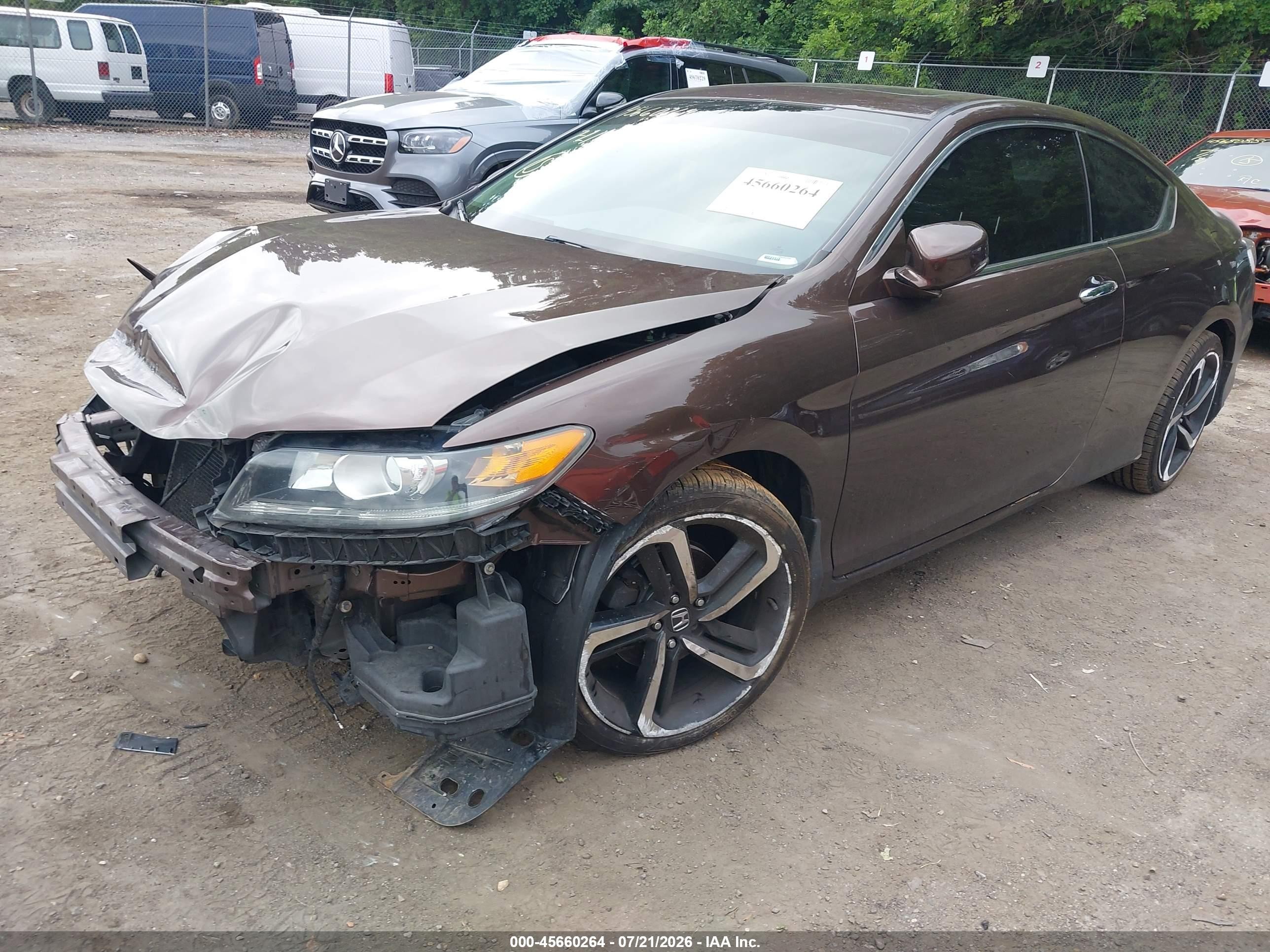 2015 Honda Accord Ex Brown vin: 1HGCT1B78FA002605