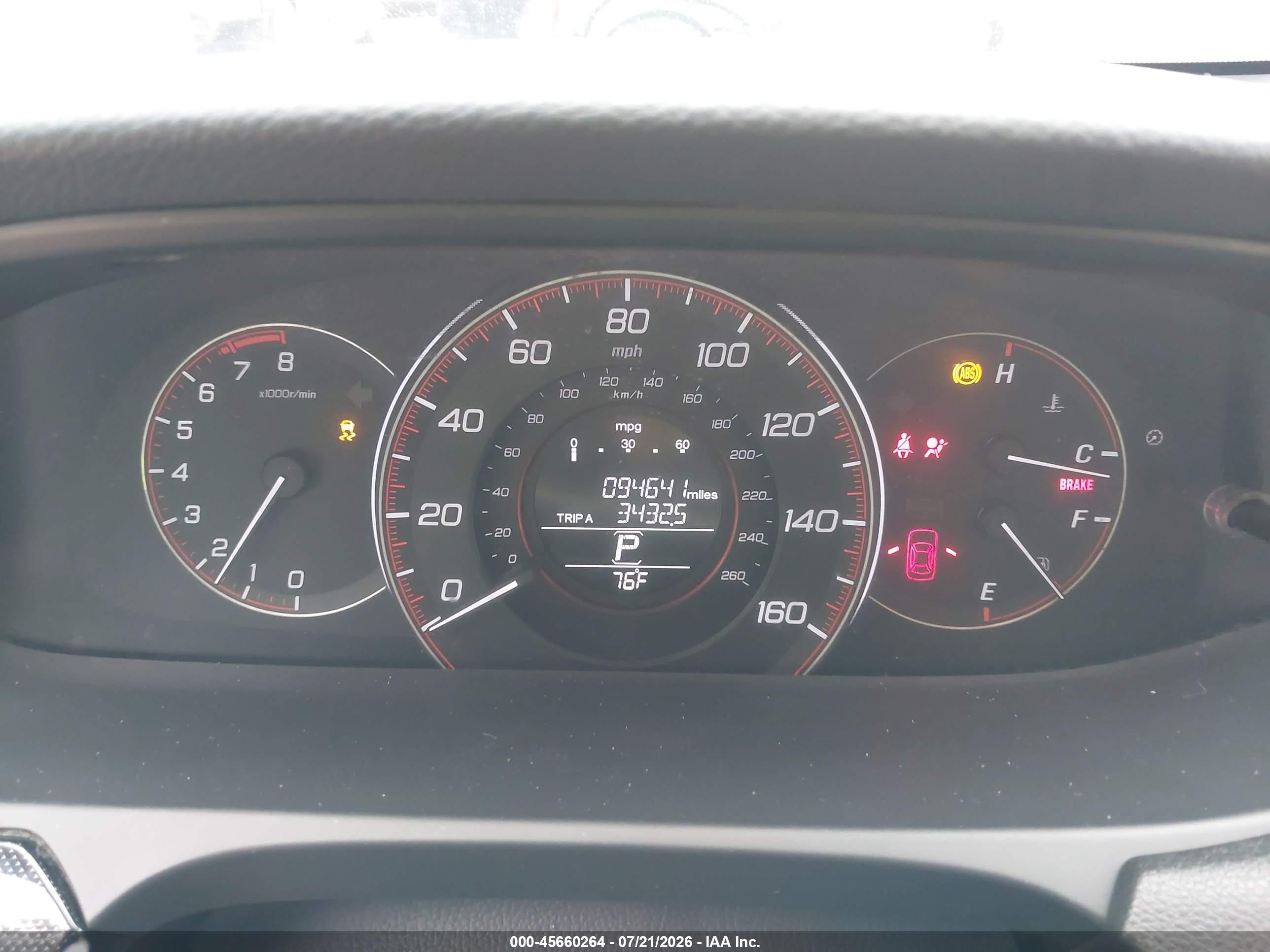 2015 Honda Accord Ex Brown vin: 1HGCT1B78FA002605