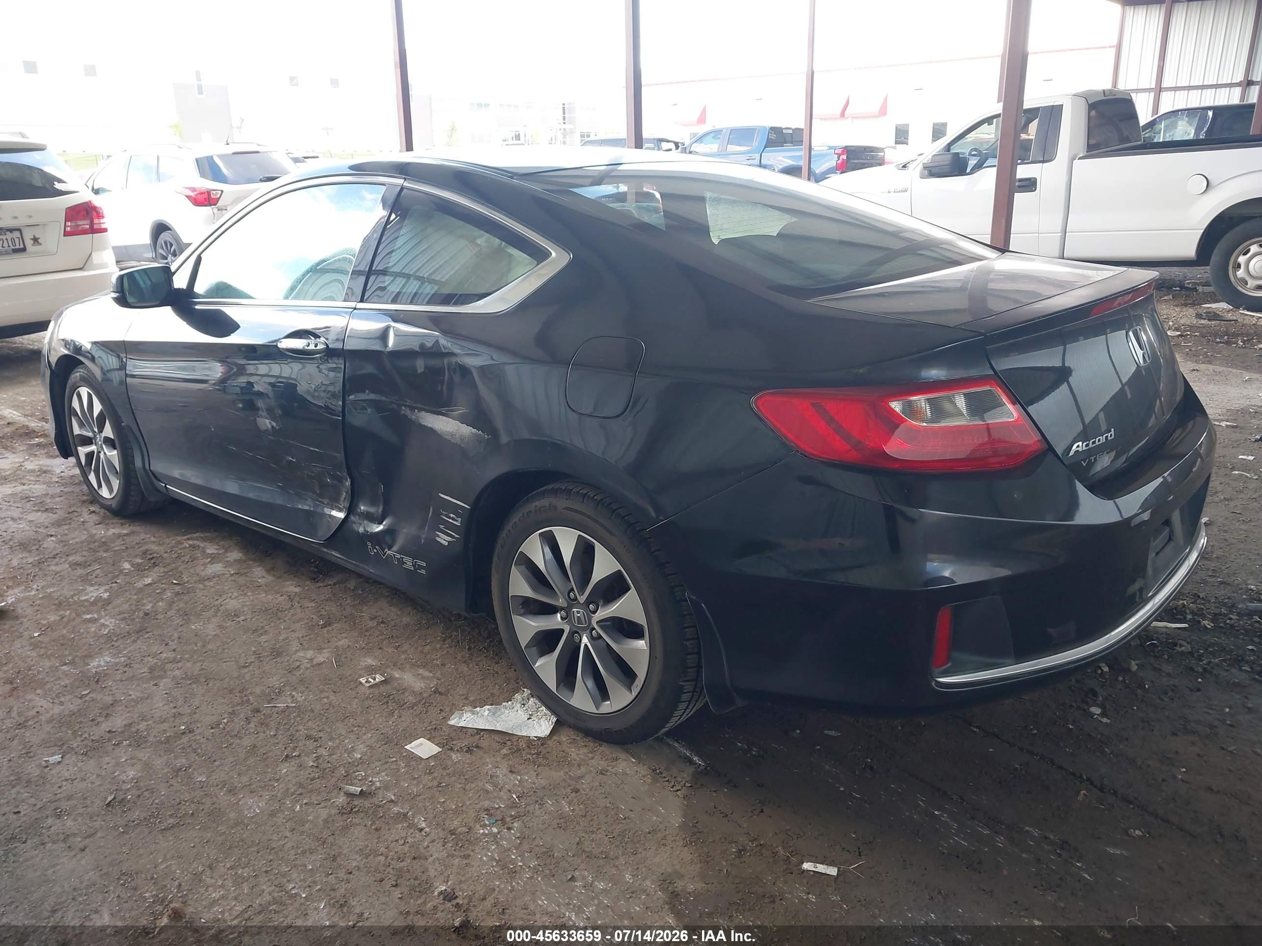 2015 Honda Accord Ex Черный vin: 1HGCT1B78FA008372
