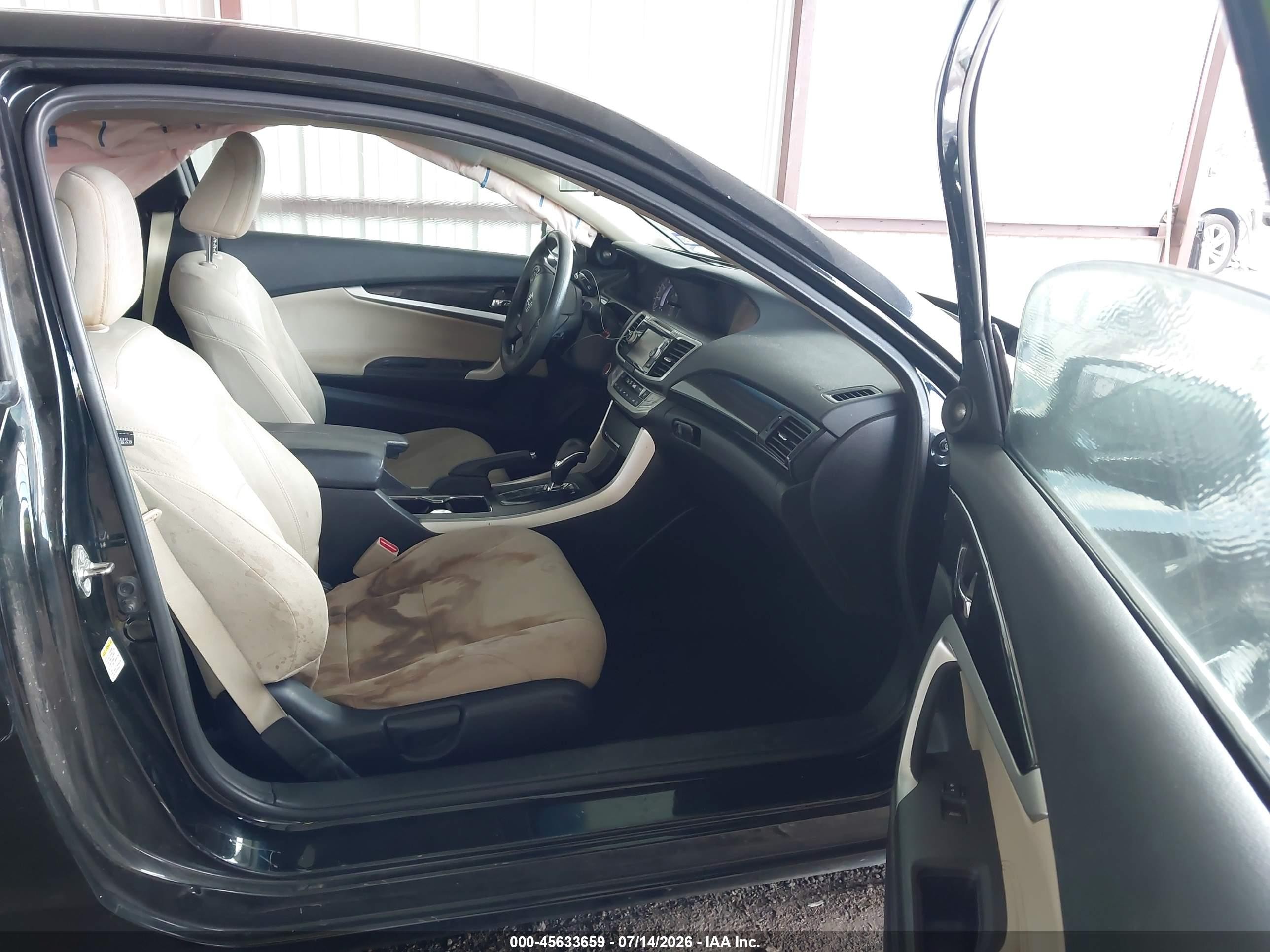 2015 Honda Accord Ex Черный vin: 1HGCT1B78FA008372