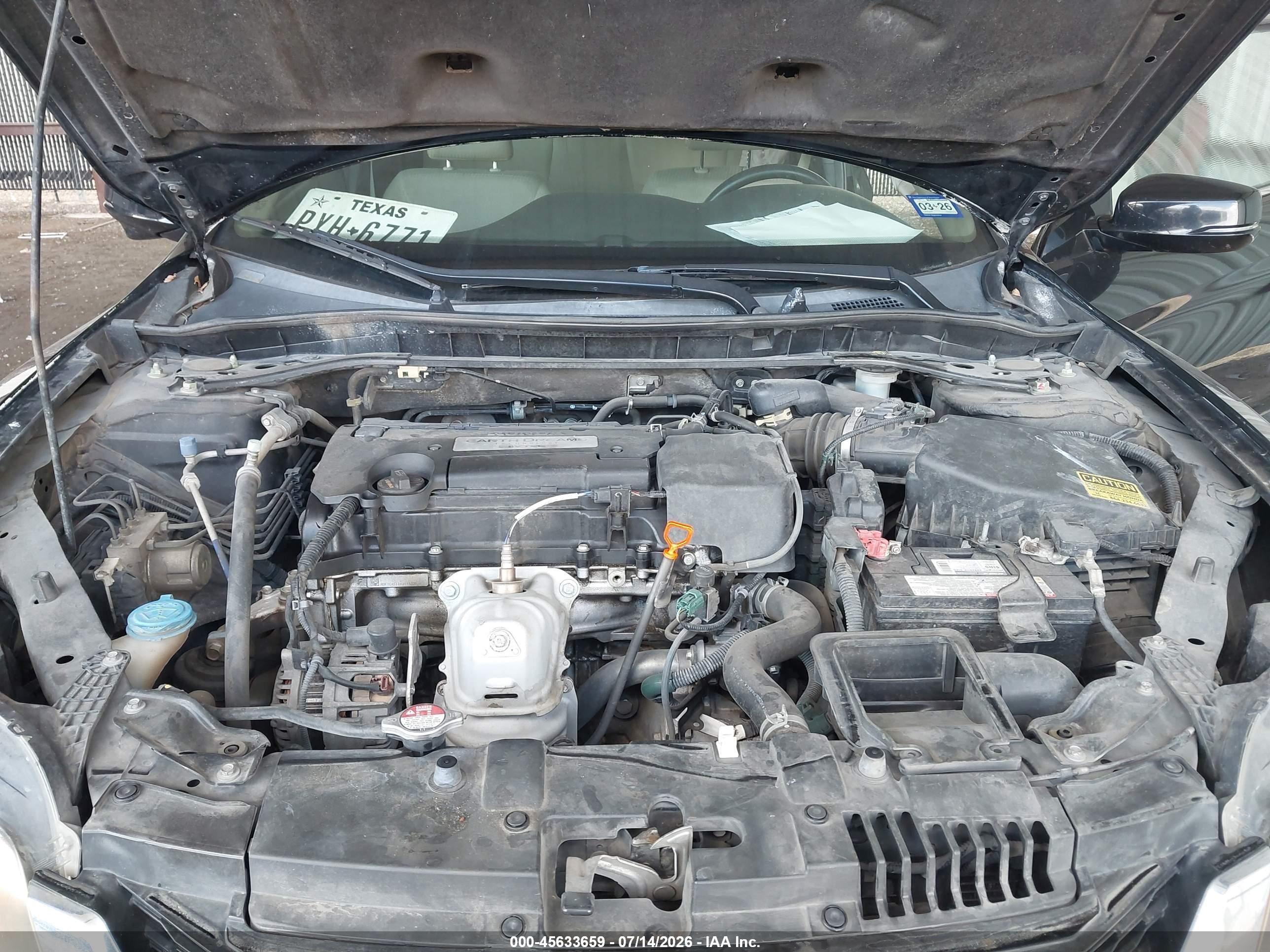 2015 Honda Accord Ex Черный vin: 1HGCT1B78FA008372