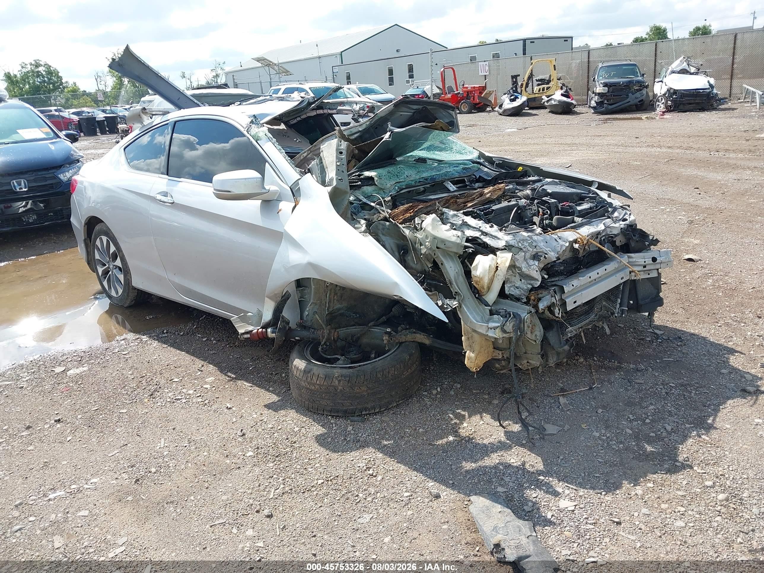 2013 Honda Accord Ex Silver vin: 1HGCT1B7XDA015191