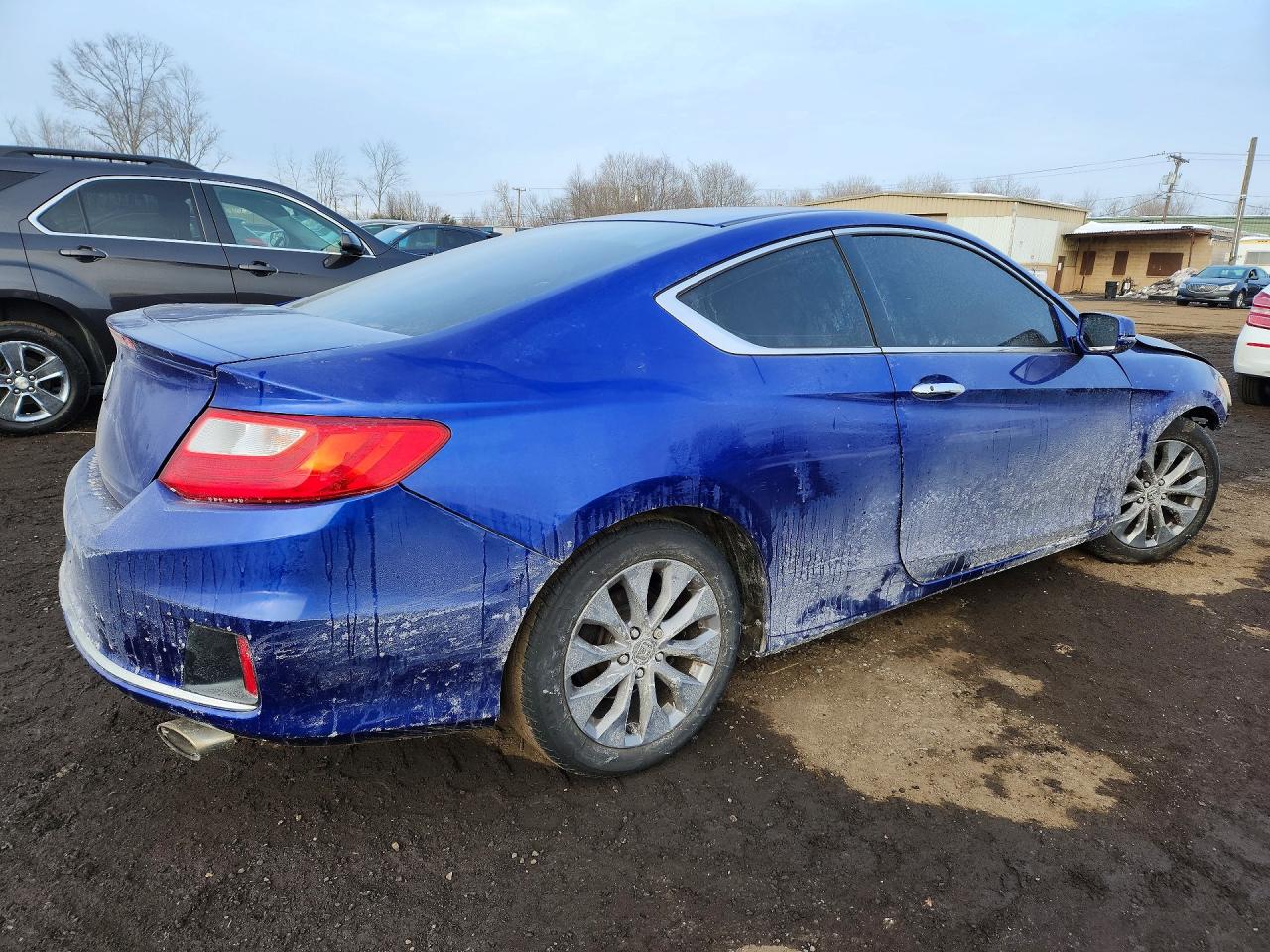 2013 Honda Accord Ex Синий vin: 1HGCT1B7XDA018267