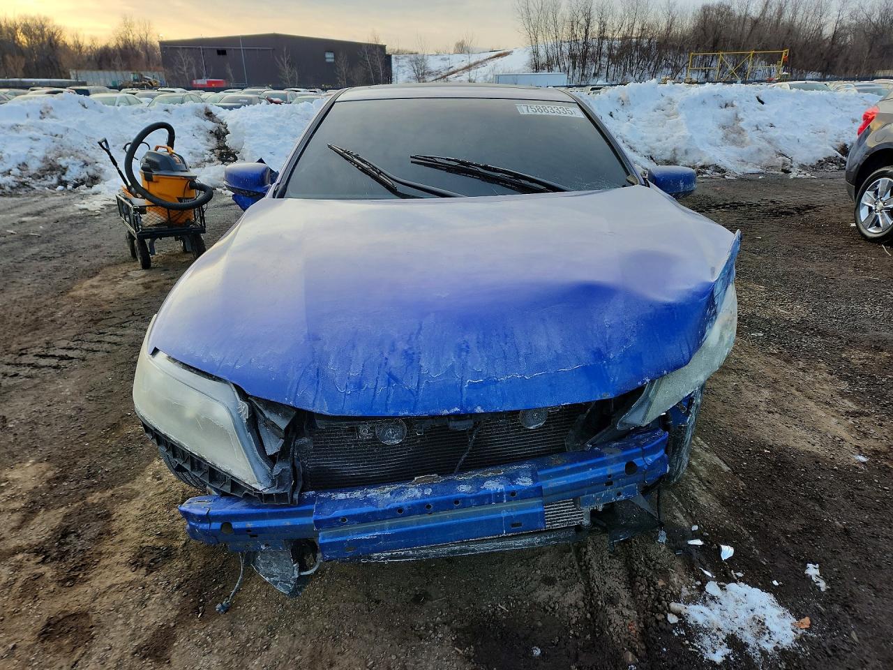 2013 Honda Accord Ex Синий vin: 1HGCT1B7XDA018267