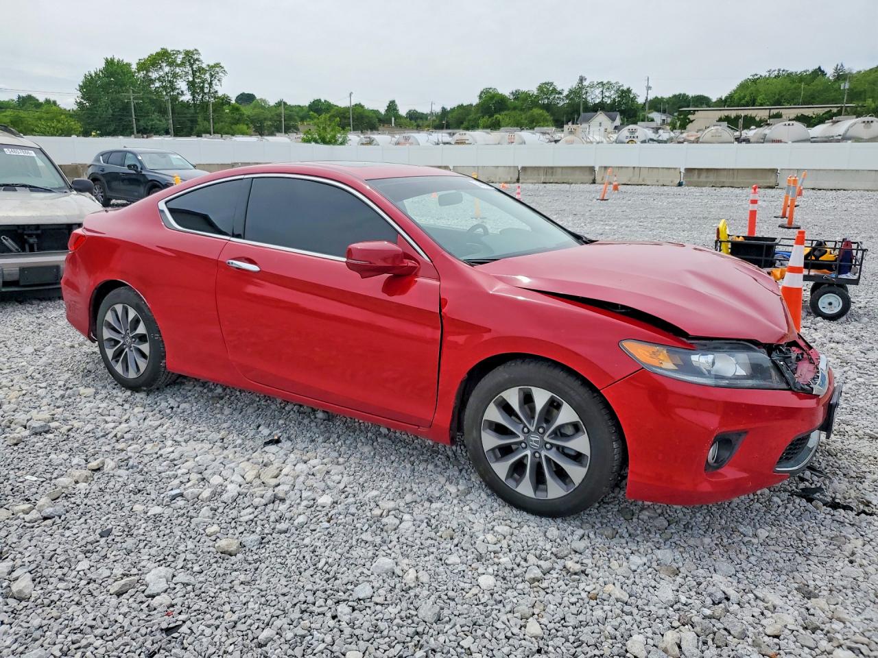 2015 Honda Accord Ex Красный vin: 1HGCT1B7XFA001990