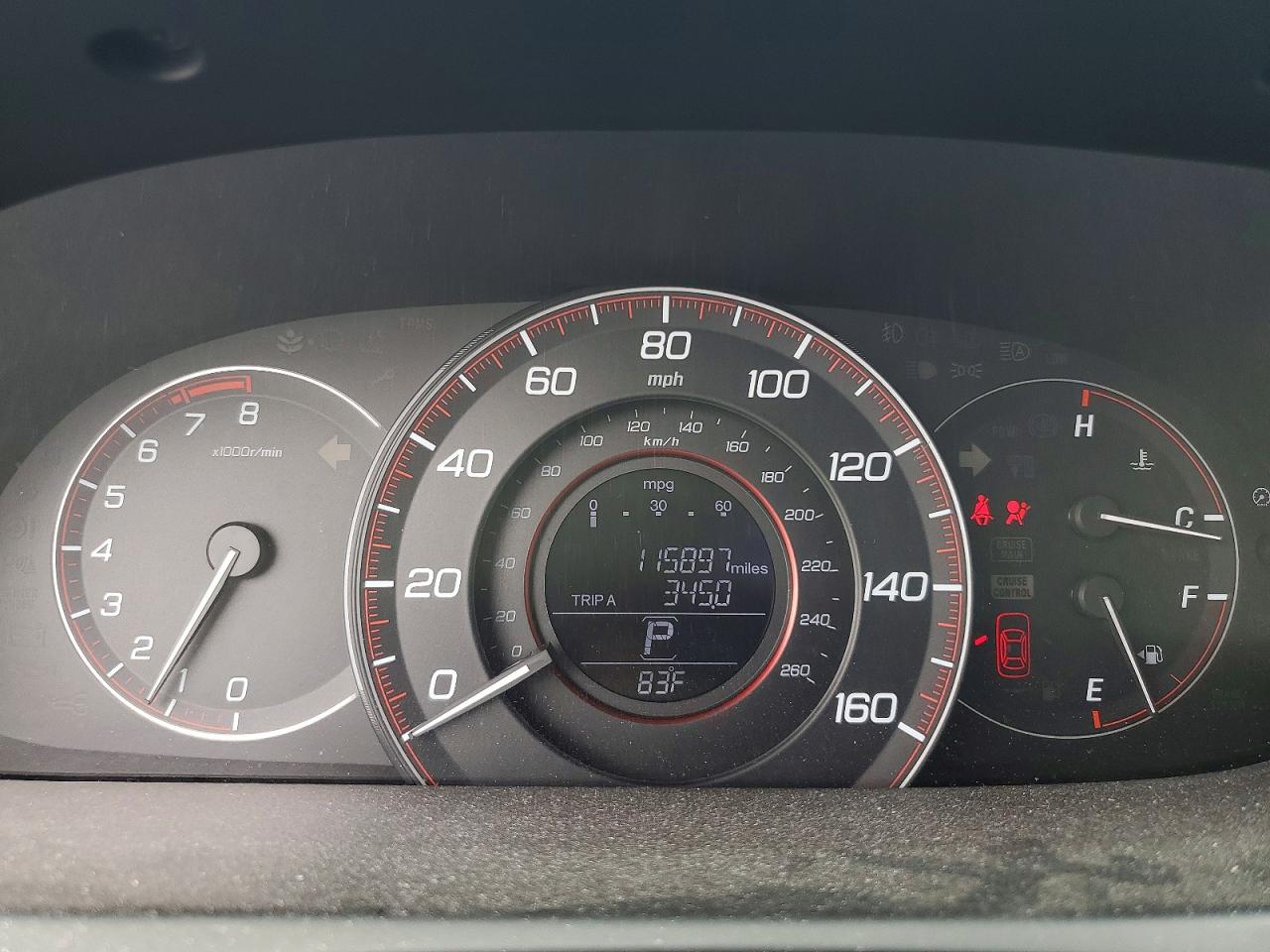 2015 Honda Accord Ex Красный vin: 1HGCT1B7XFA001990