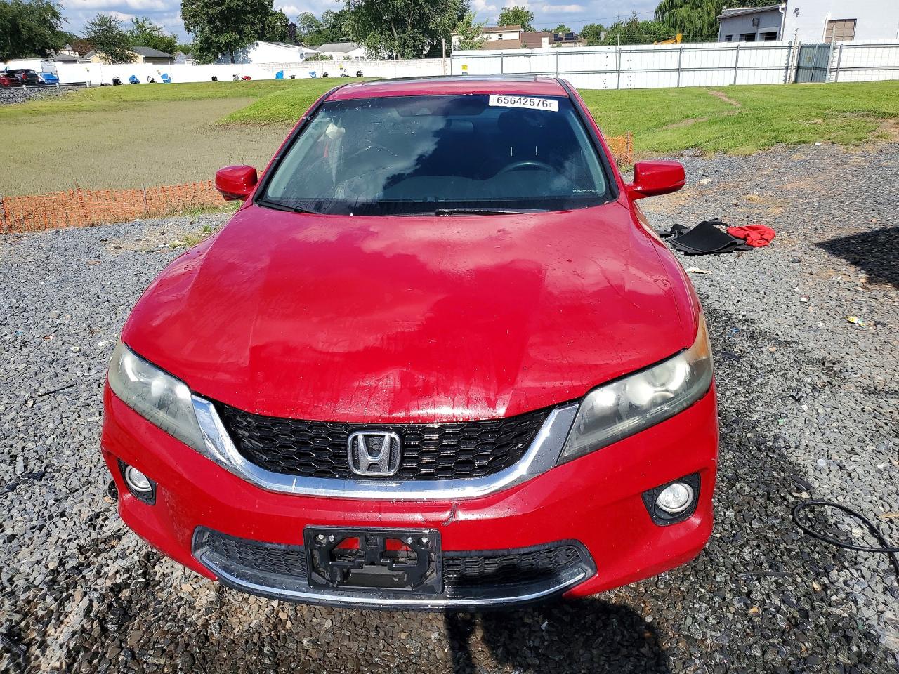 2013 Honda Accord Exl Red vin: 1HGCT1B80DA004094