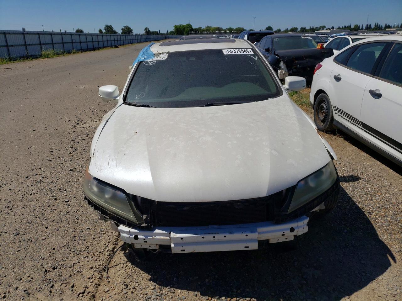 2013 Honda Accord Exl White vin: 1HGCT1B80DA004466