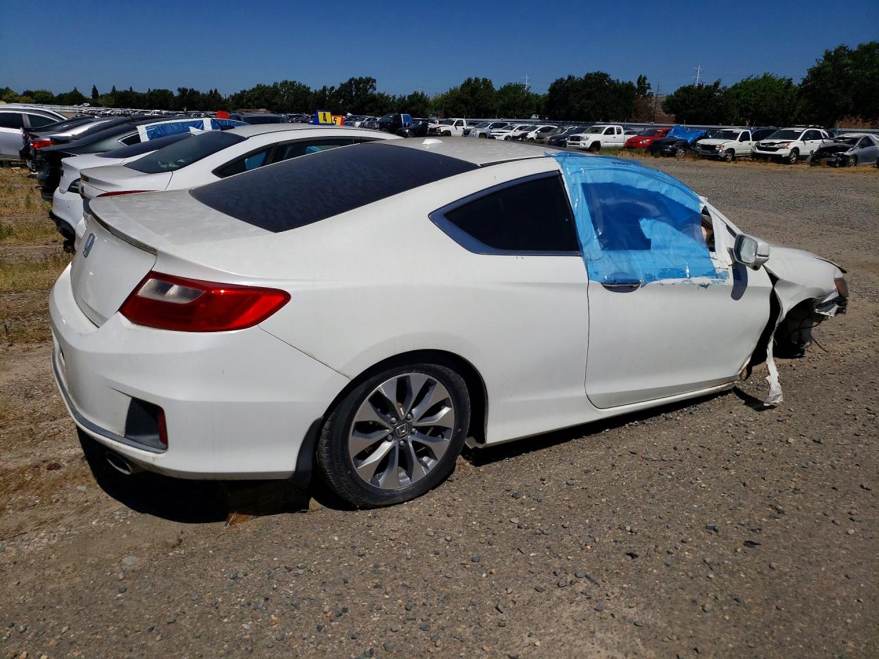 2013 Honda Accord Exl White vin: 1HGCT1B80DA004466