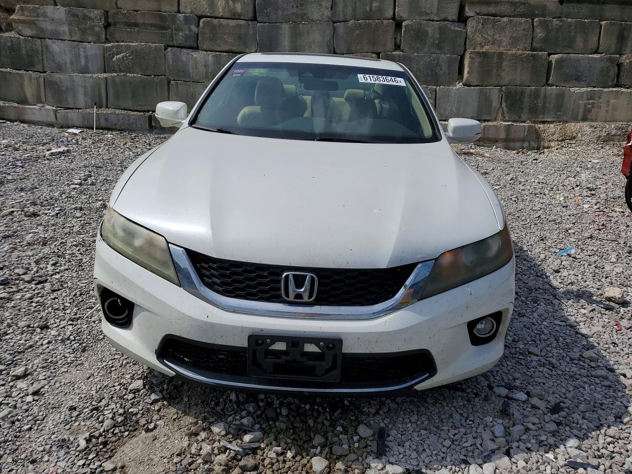 2013 Honda Accord Exl White vin: 1HGCT1B80DA014303