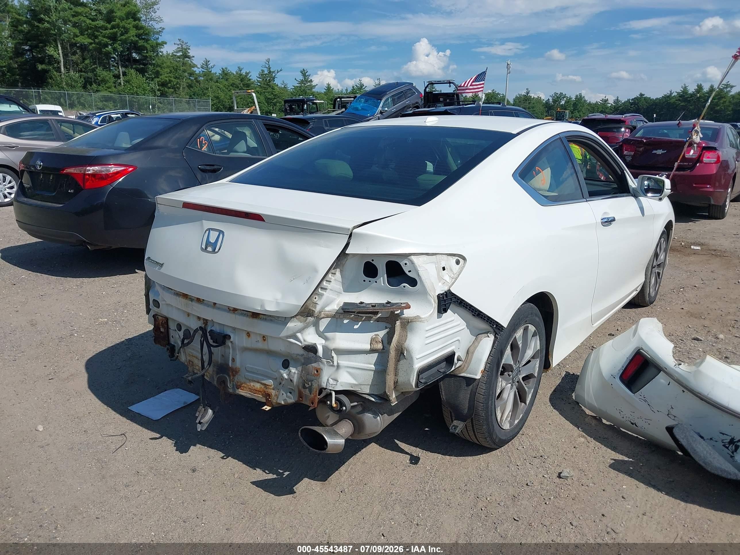 2014 Honda Accord Ex-l White vin: 1HGCT1B80EA004937