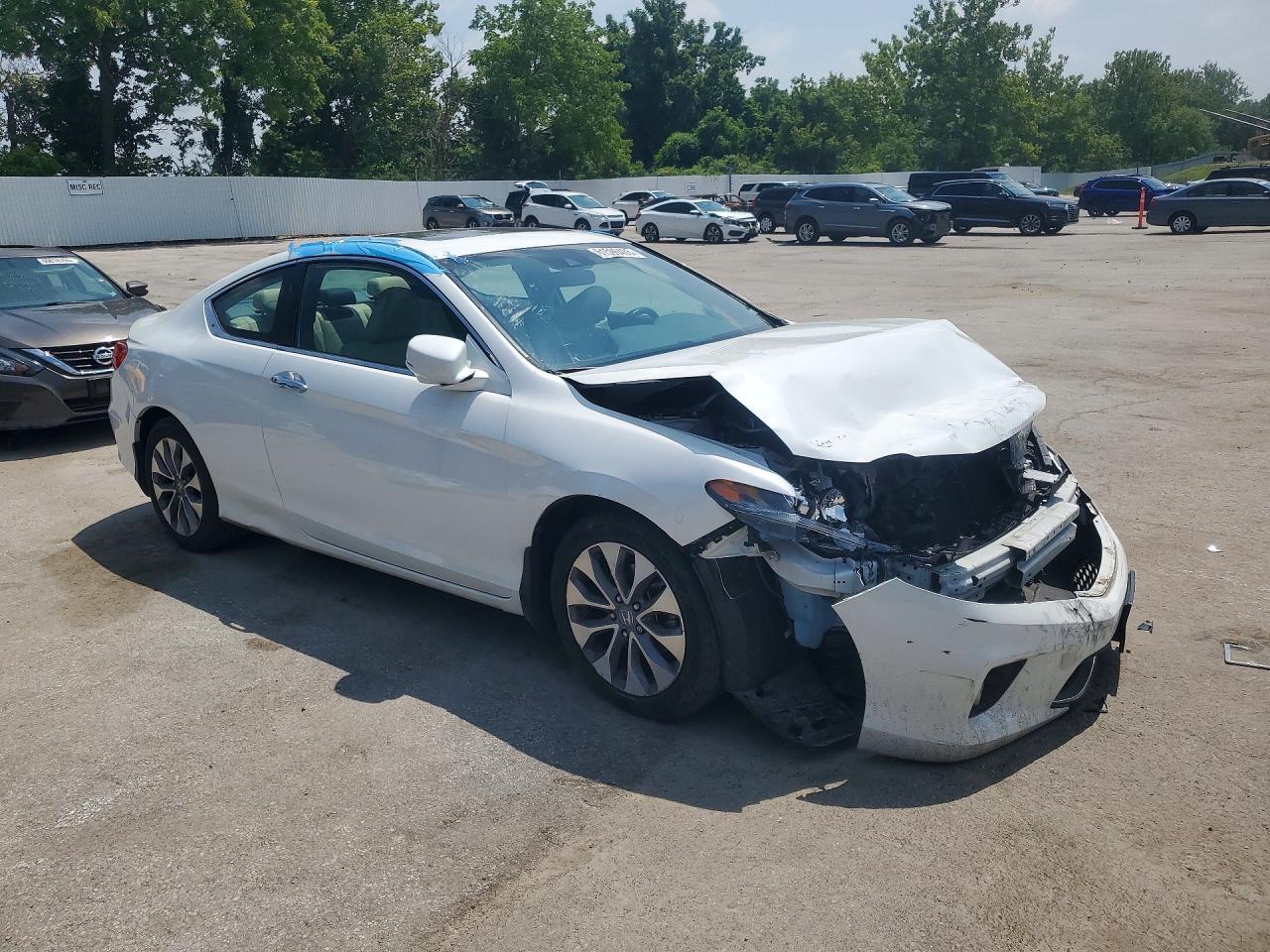 2014 Honda Accord Exl White vin: 1HGCT1B80EA009846