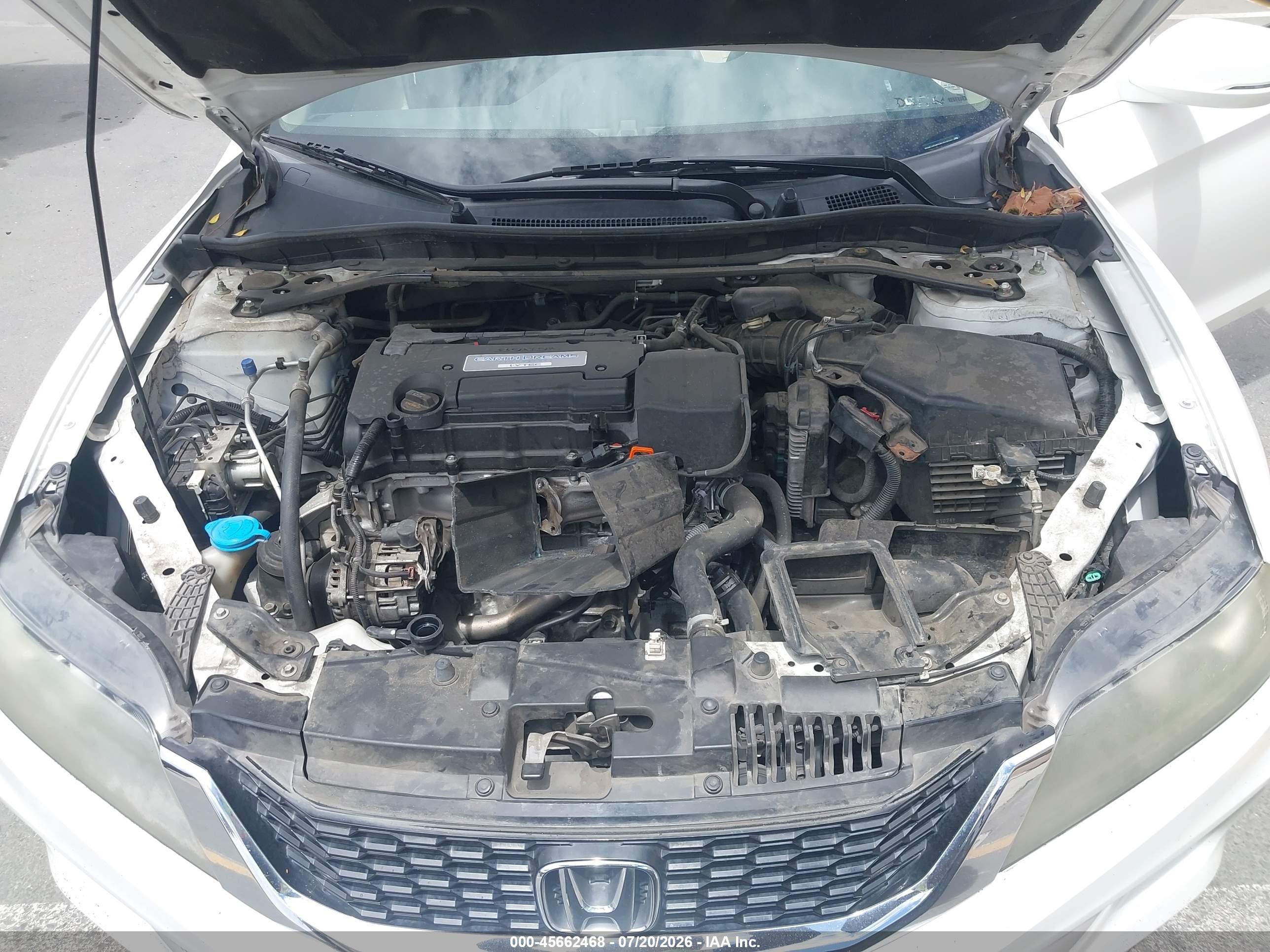 2015 Honda Accord Ex-l White vin: 1HGCT1B80FA012070